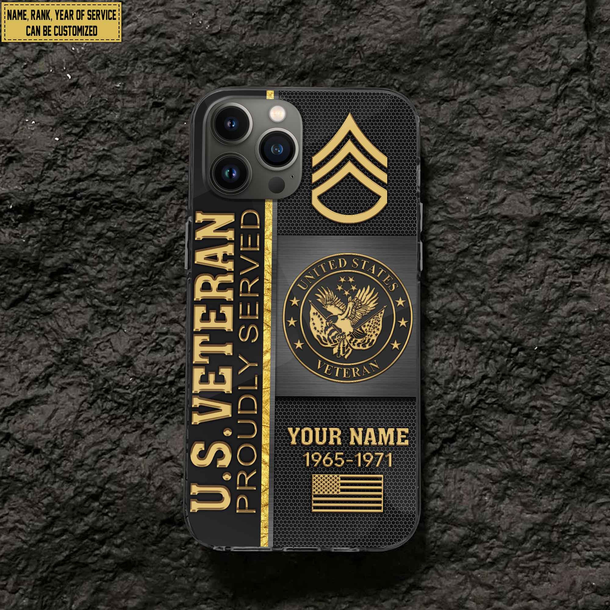 US Veteran Phone Case, Gifts For US Veteran, Gifts For Veterans Day, Father's Day VPVC501107