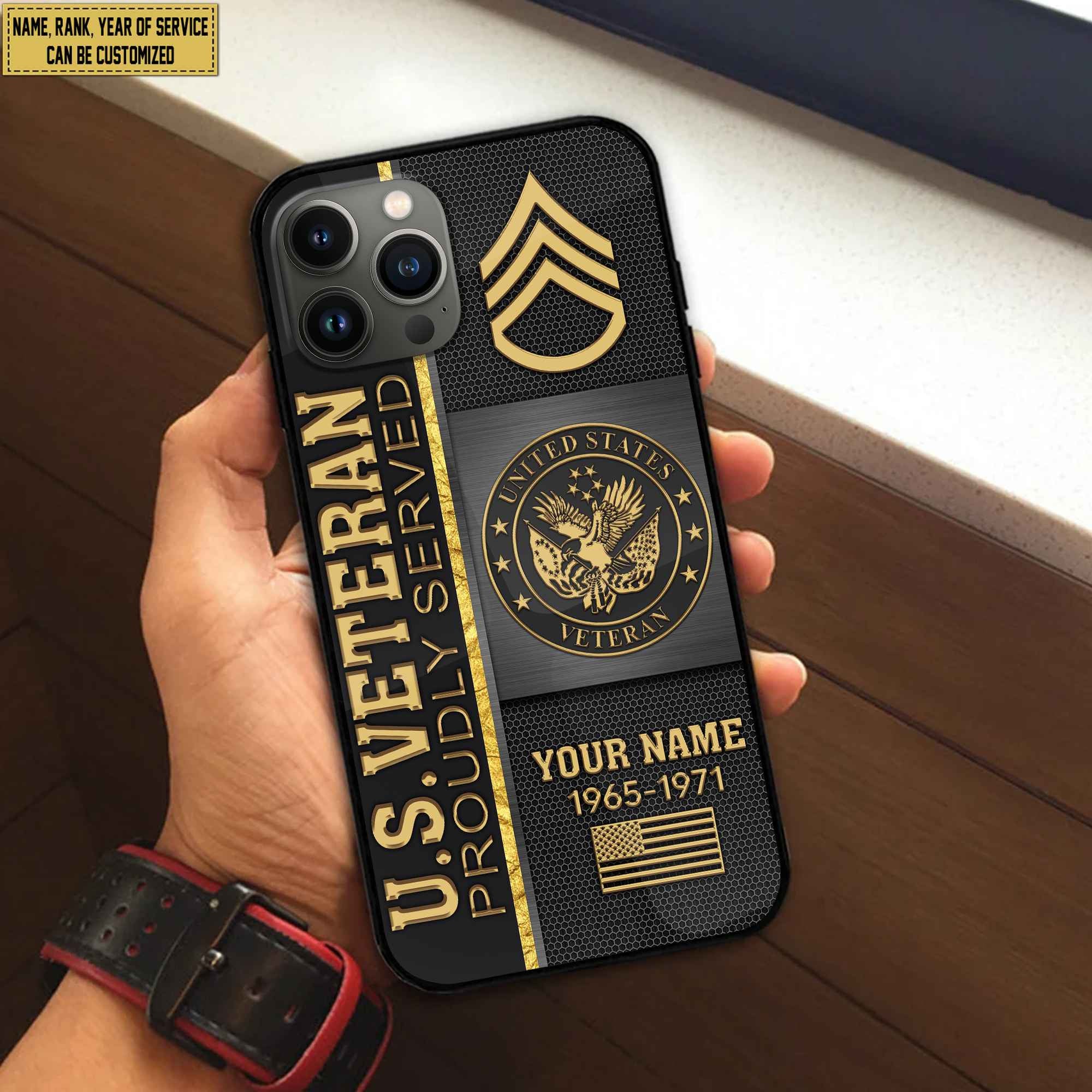 US Veteran Phone Case, Gifts For US Veteran, Gifts For Veterans Day, Father's Day VPVC501107