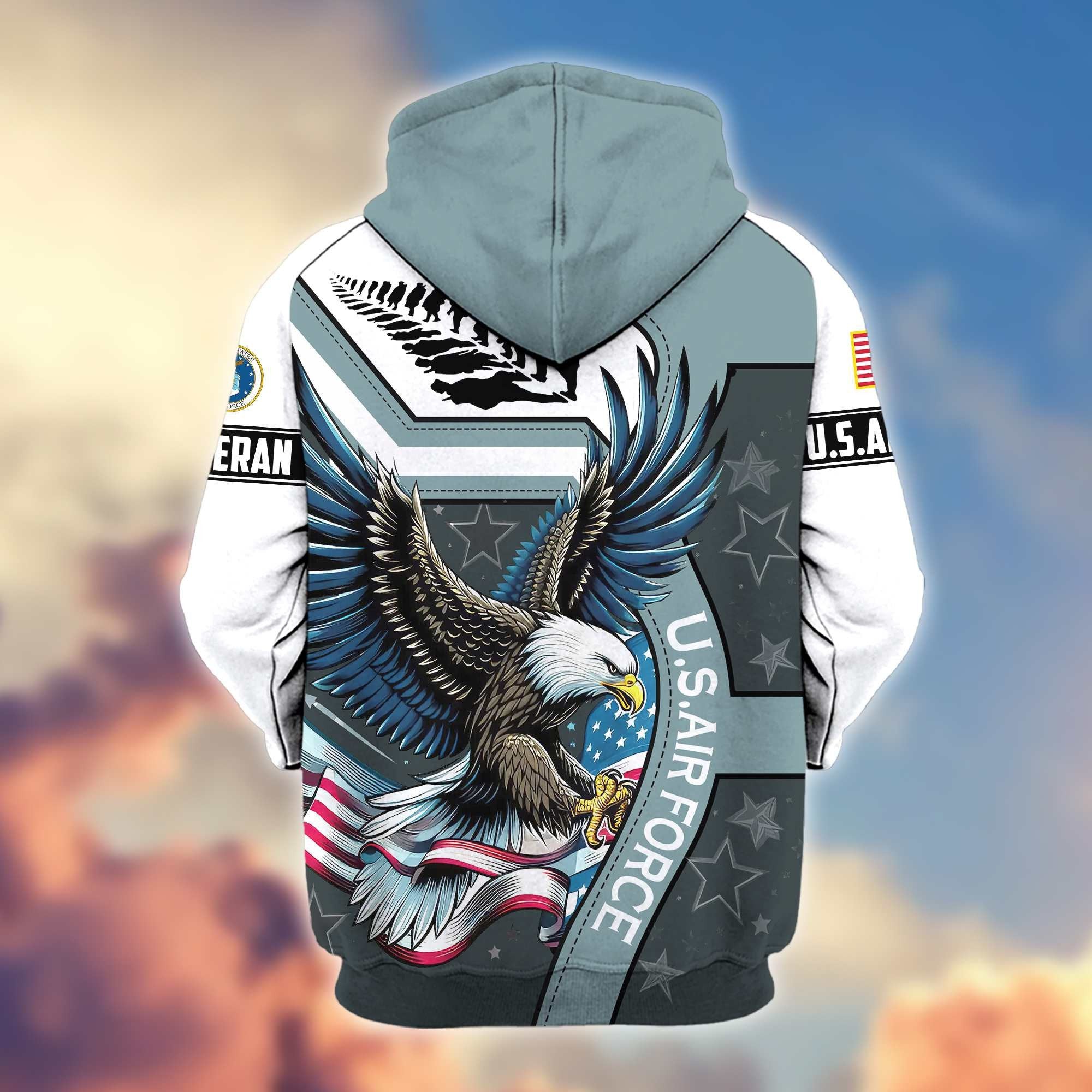Premium Honoring All Who Served US Veterans Zip Hoodie APHN251212, Gifts For US Veterans
