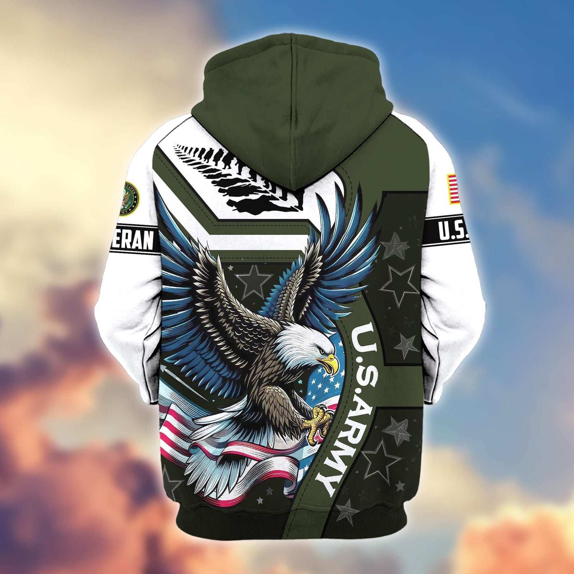 Premium Honoring All Who Served US Veterans Zip Hoodie APHN251212, Gifts For US Veterans
