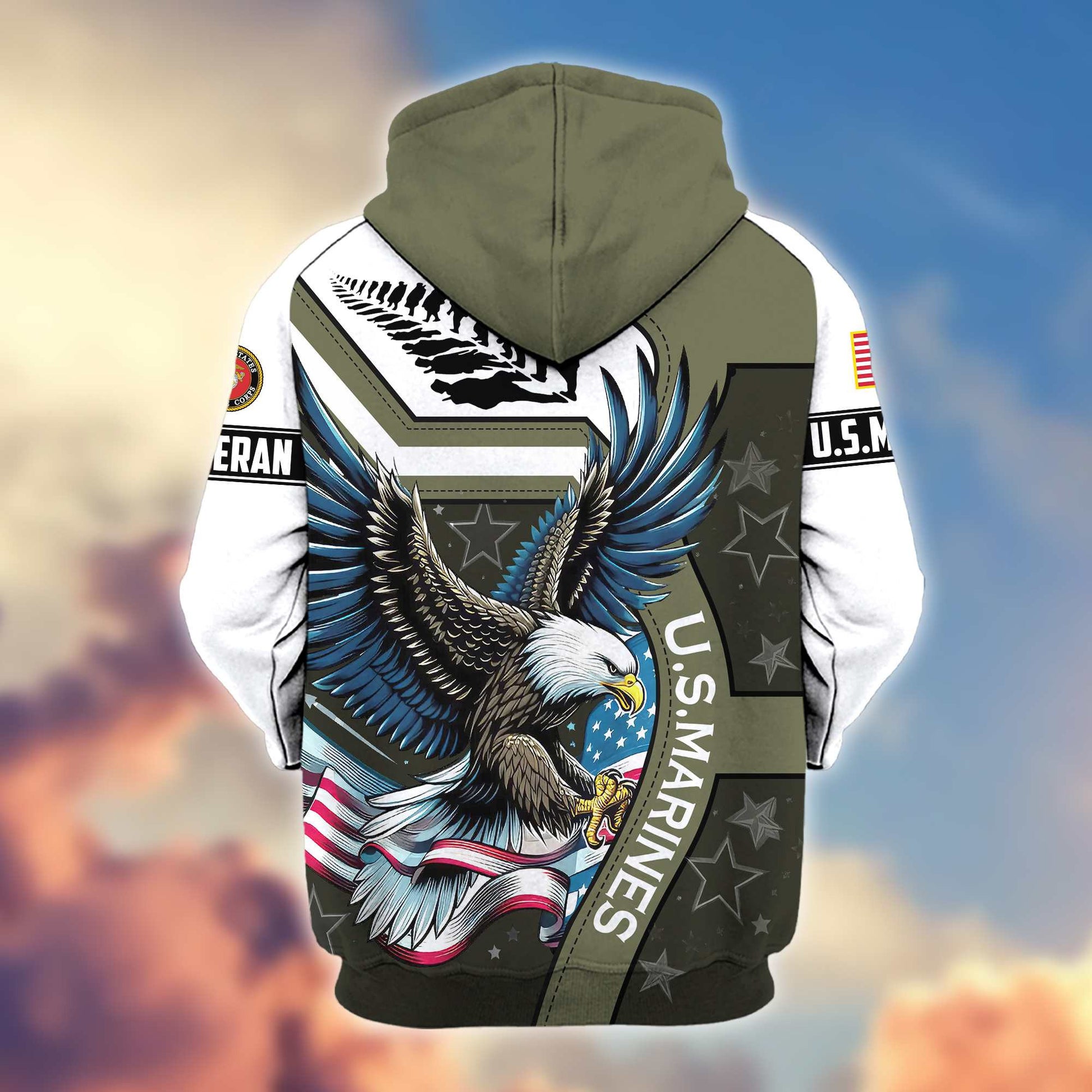 Premium Honoring All Who Served US Veterans Zip Hoodie APHN251212, Gifts For US Veterans