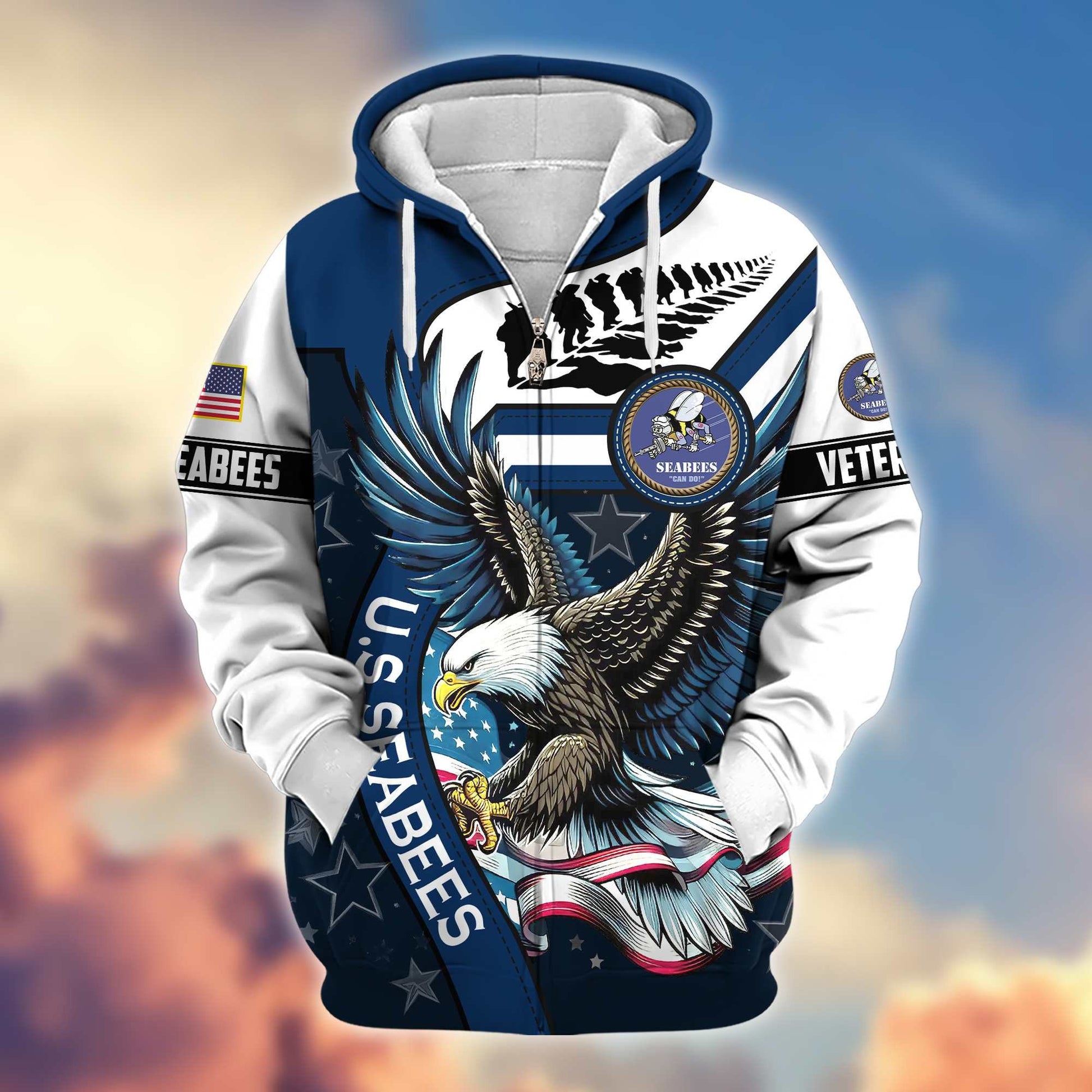 Premium Honoring All Who Served US Veterans Zip Hoodie APHN251212, Gifts For US Veterans