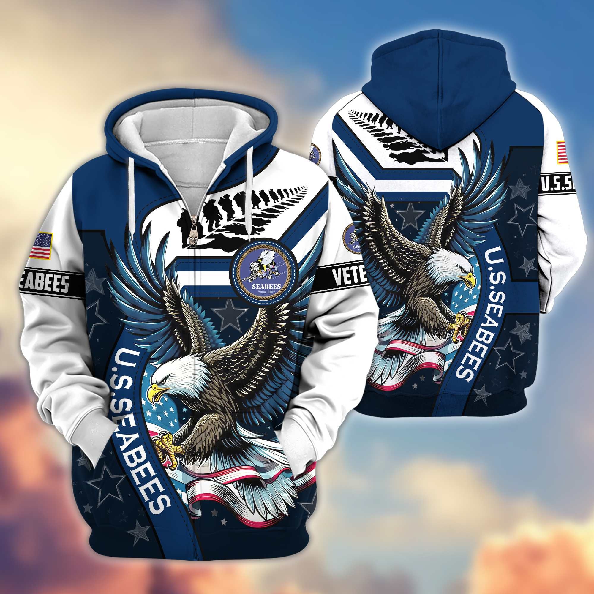 Premium Honoring All Who Served US Veterans Zip Hoodie APHN251212, Gifts For US Veterans