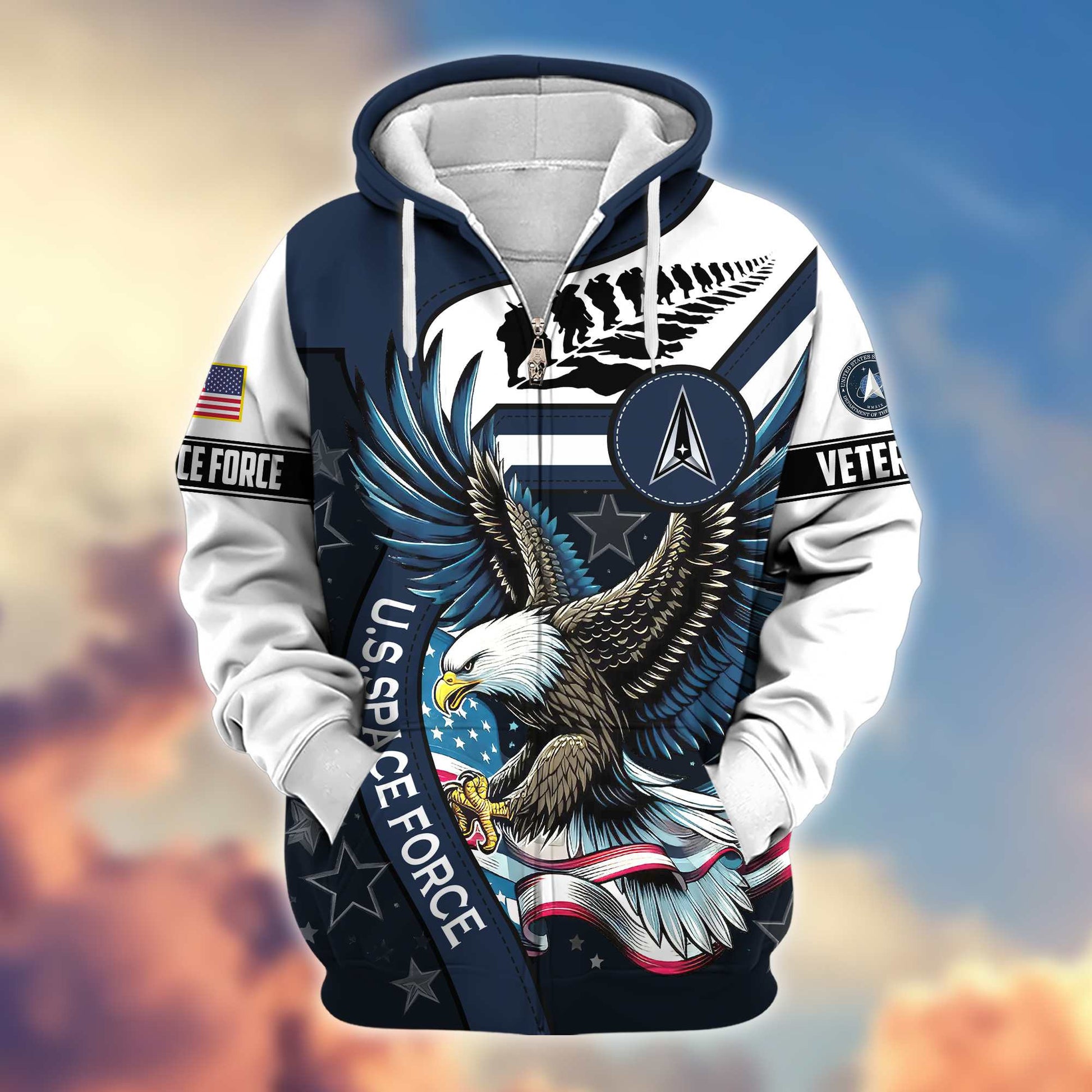 Premium Honoring All Who Served US Veterans Zip Hoodie APHN251212, Gifts For US Veterans