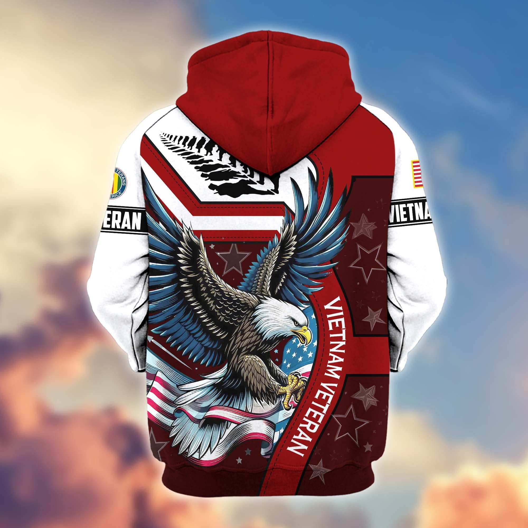 Premium Honoring All Who Served US Veterans Zip Hoodie APHN251212, Gifts For US Veterans