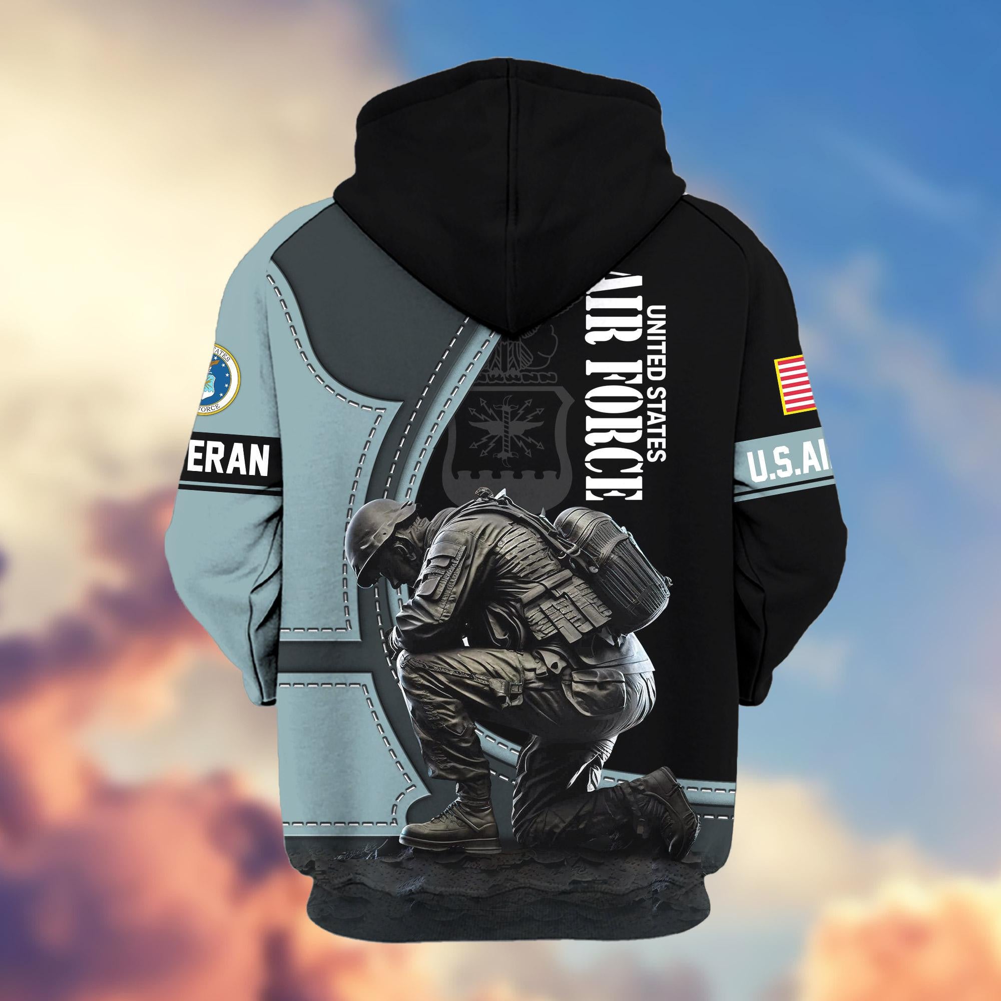 Premium US Veterans Zip Hoodie APHN251211, Gifts For US Veterans