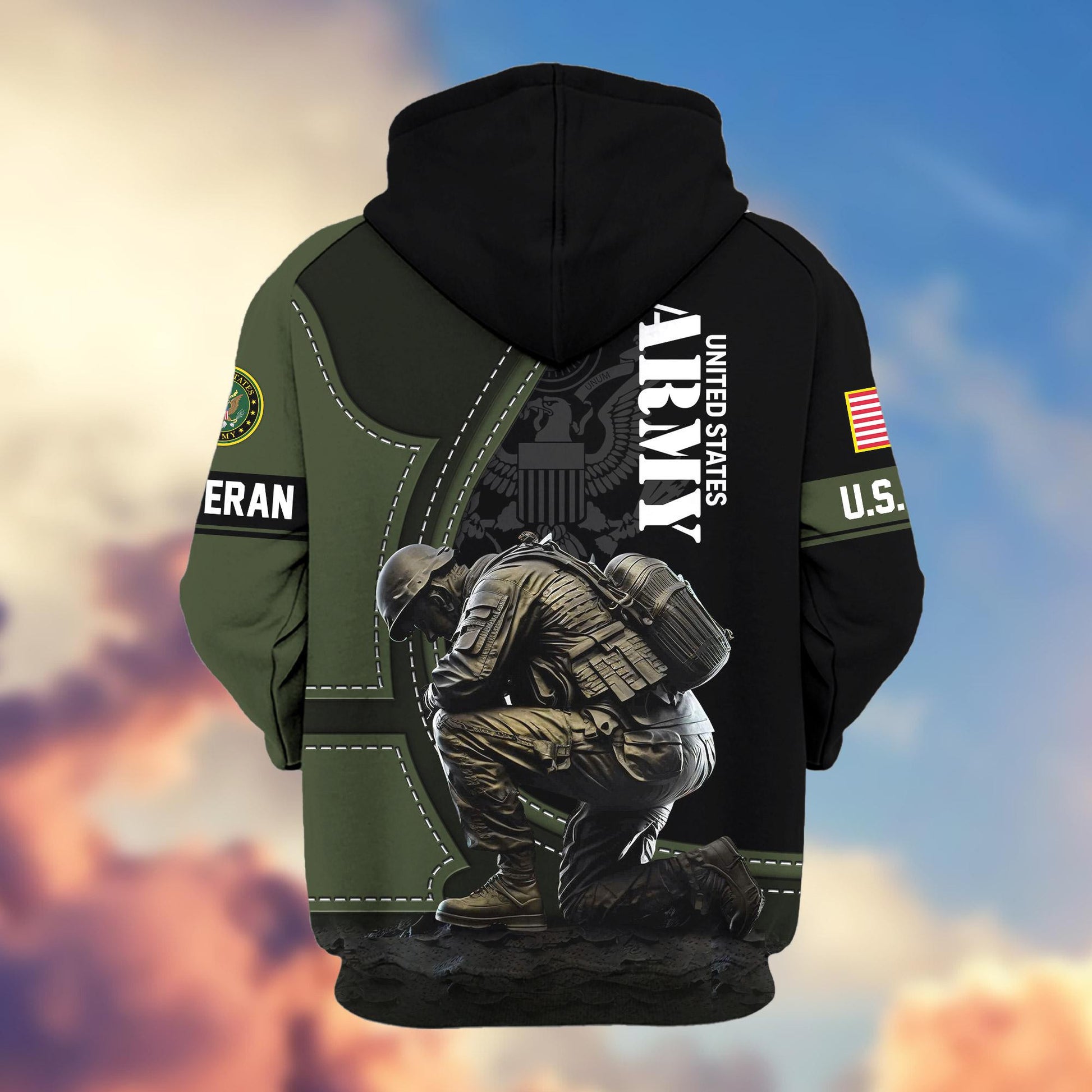 Premium US Veterans Zip Hoodie APHN251211, Gifts For US Veterans