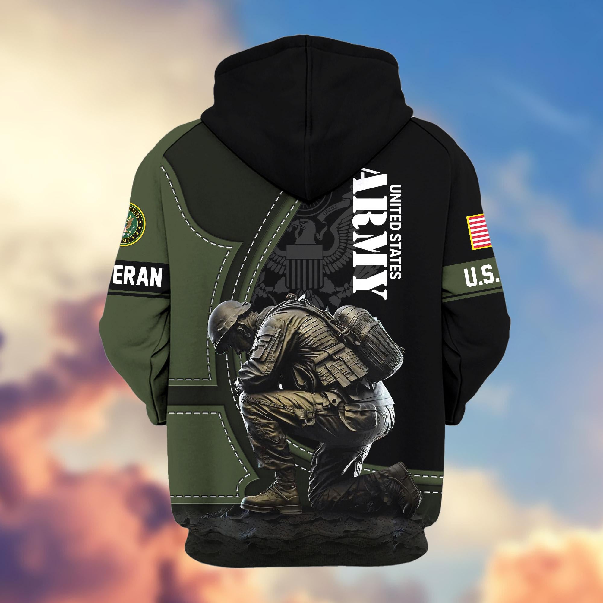 Premium US Veterans Zip Hoodie APHN251211, Gifts For US Veterans