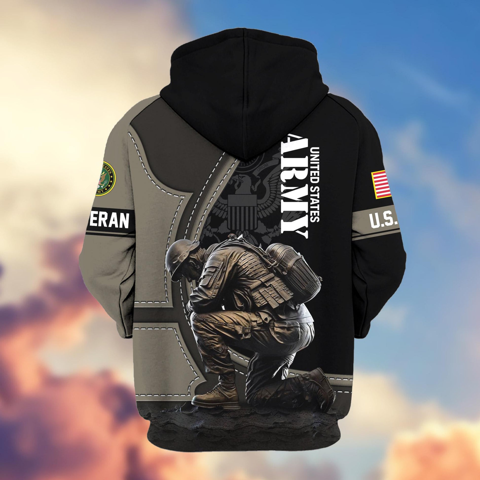 Premium US Veterans Zip Hoodie APHN251211, Gifts For US Veterans