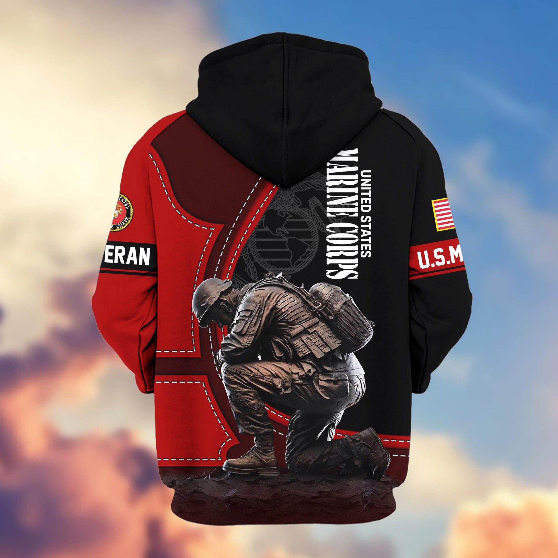 Premium US Veterans Zip Hoodie APHN251211, Gifts For US Veterans