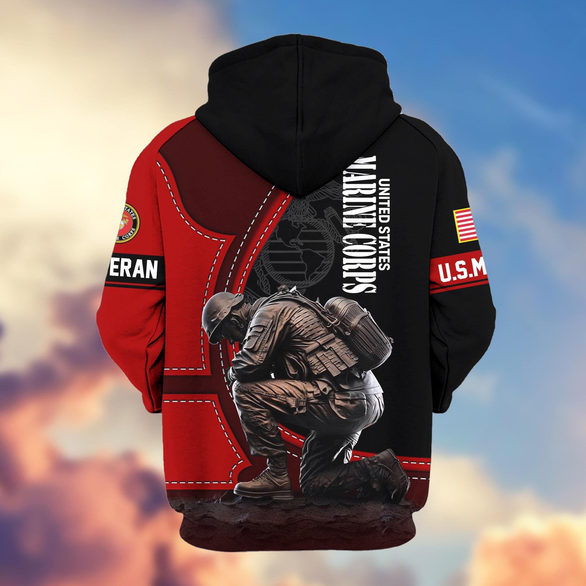 Premium US Veterans Zip Hoodie APHN251211, Gifts For US Veterans
