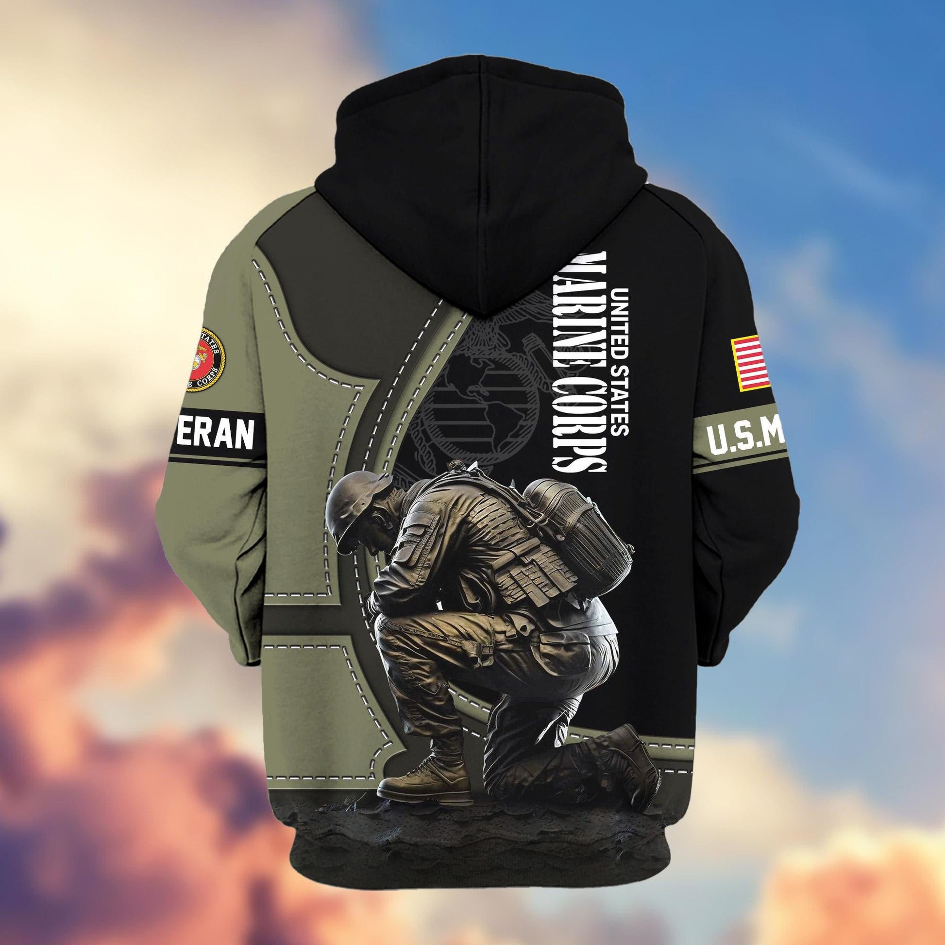 Premium US Veterans Zip Hoodie APHN251211, Gifts For US Veterans