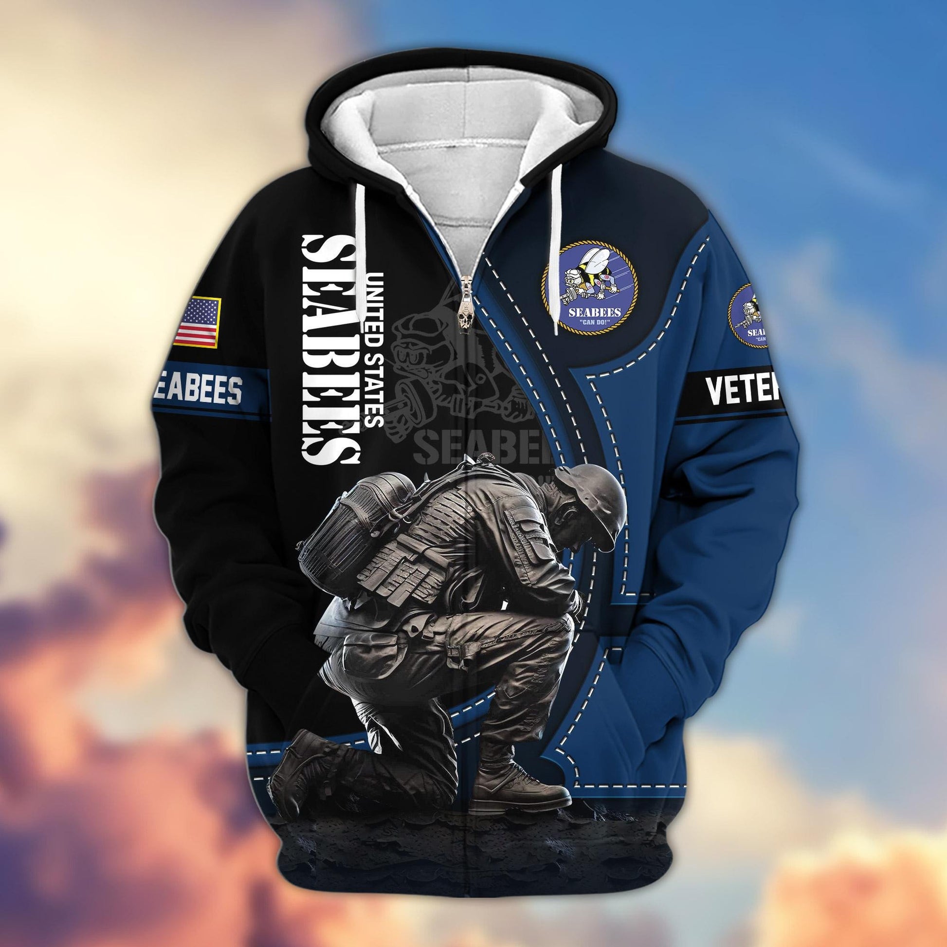 Premium US Veterans Zip Hoodie APHN251211, Gifts For US Veterans