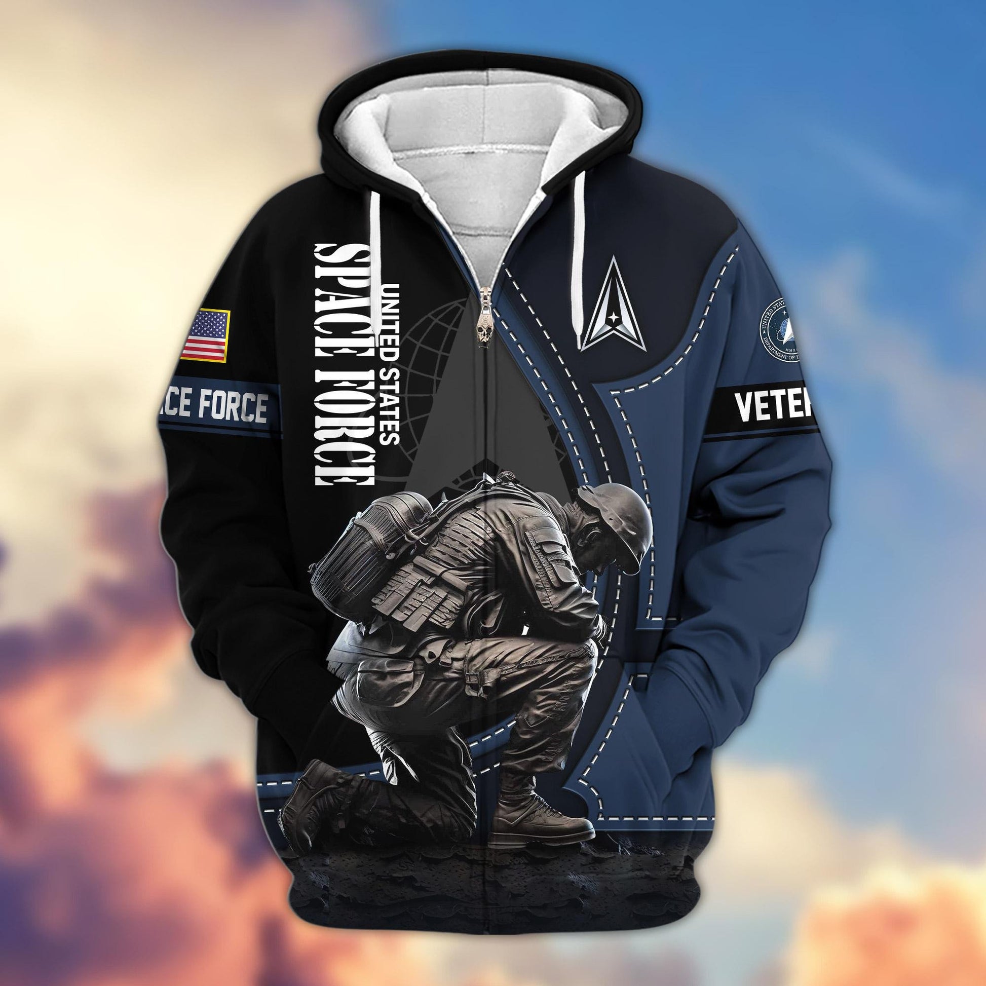 Premium US Veterans Zip Hoodie APHN251211, Gifts For US Veterans