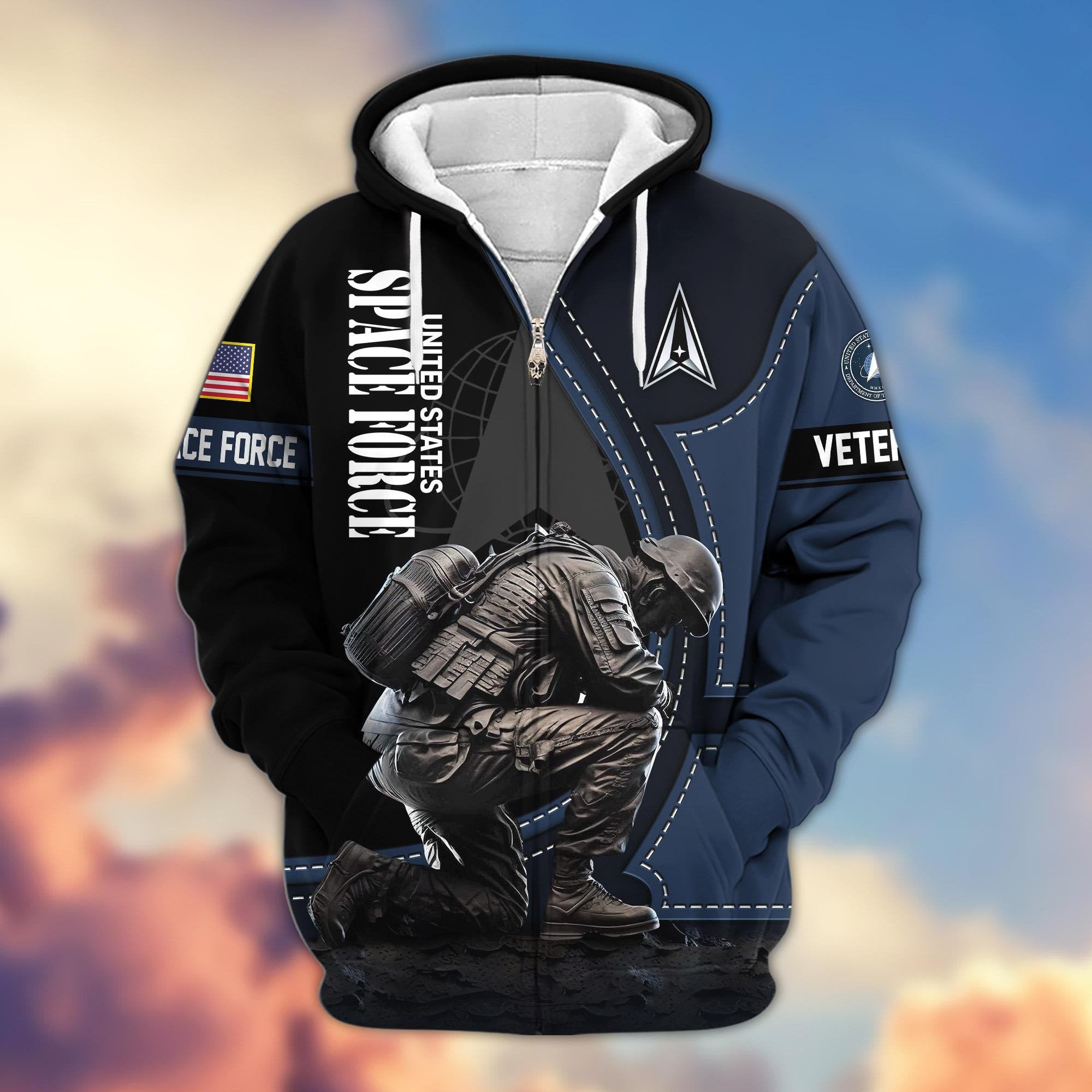 Premium US Veterans Zip Hoodie APHN251211, Gifts For US Veterans