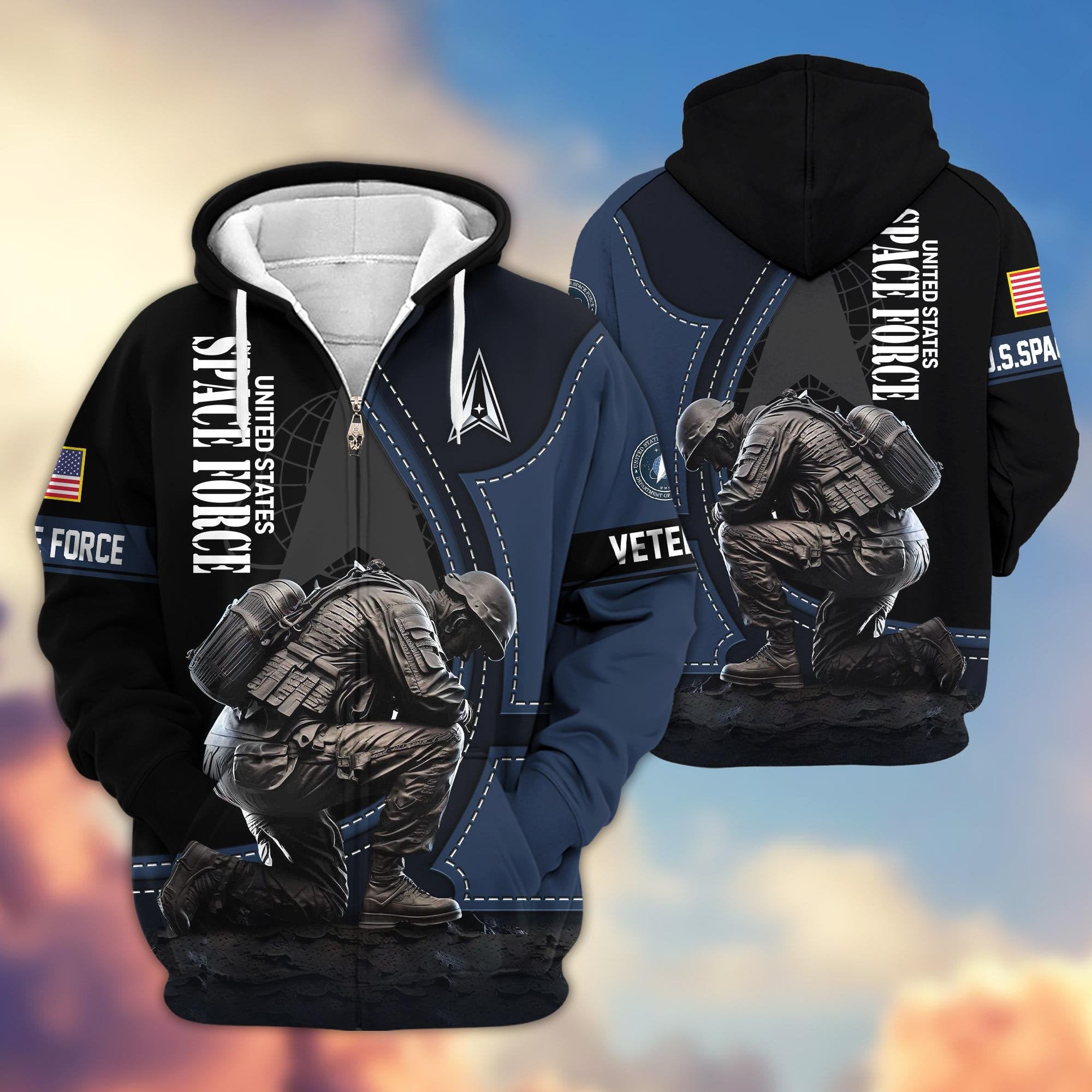 Premium US Veterans Zip Hoodie APHN251211, Gifts For US Veterans