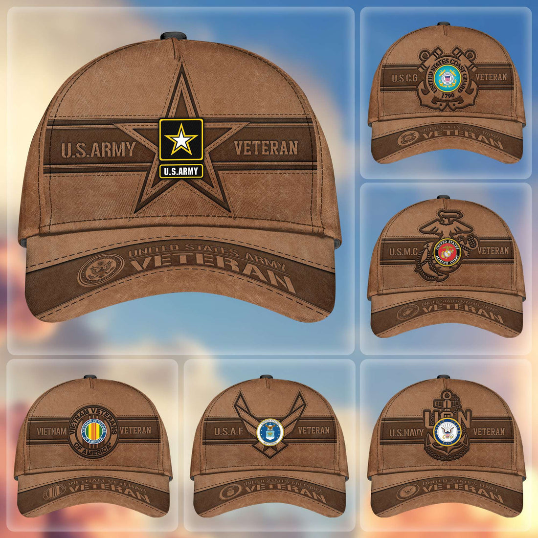 Premium US Veterans Cap, Gifts For US Veterans APHN241211
