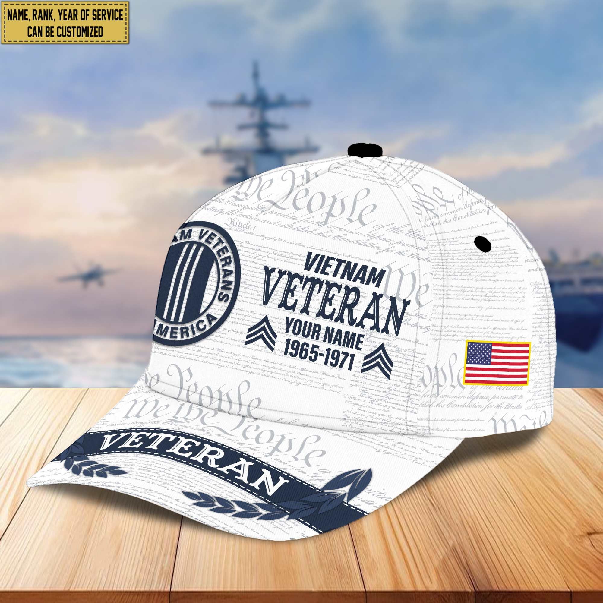 Premium Vietnam Veteran Custom Cap VPVC005506, Gifts For Vietnam Veteran, Best Gifts On Father's Day, Armed Force Day