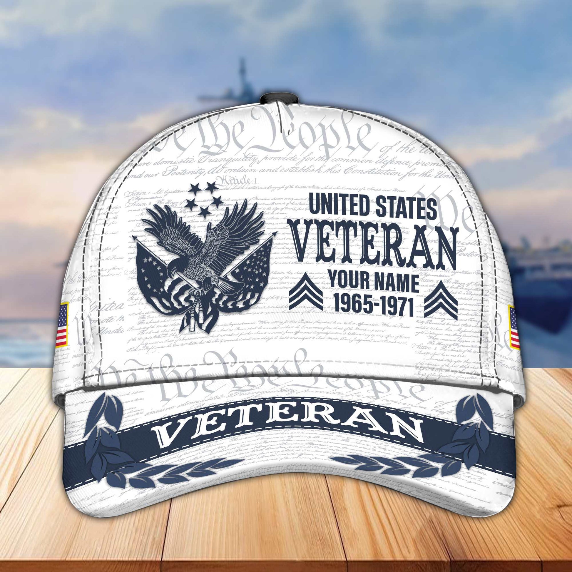 Premium US Veteran Custom Cap VPVC005507, Gifts For US Veteran, Best Gifts On Father's Day, Armed Force Day