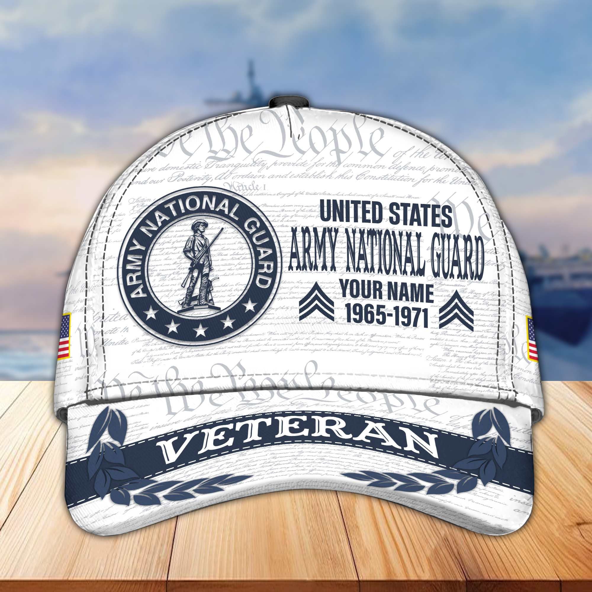 Premium Army National Guard Veteran Custom Cap VPVC005508, Gifts For Army National Guard Veteran, Best Gifts On Father's Day, Armed Force Day