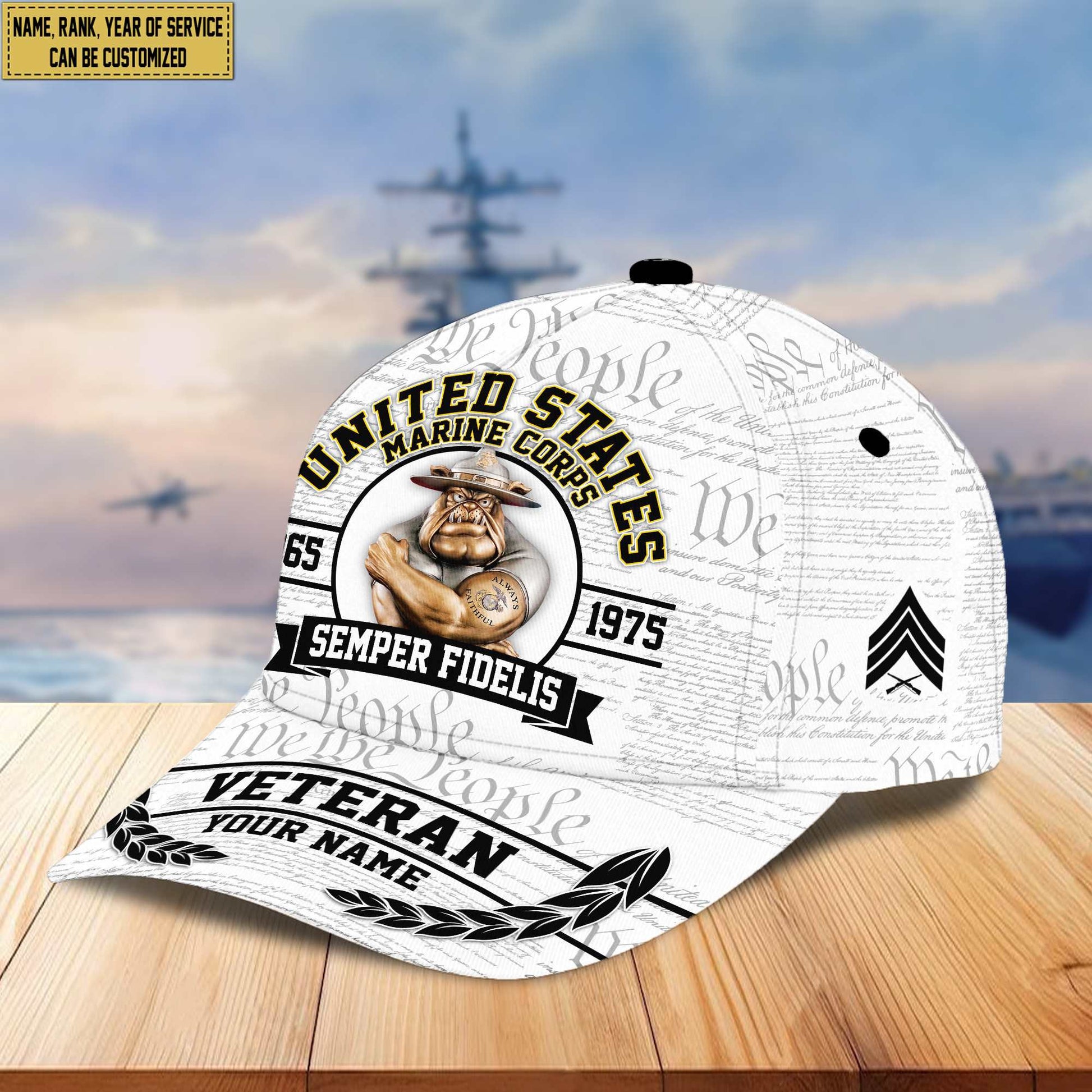 Premium USMC Veteran Custom Cap VPVC005603, Gifts For Marine Veteran, Best Gifts On Independence Day, Veterans Day.