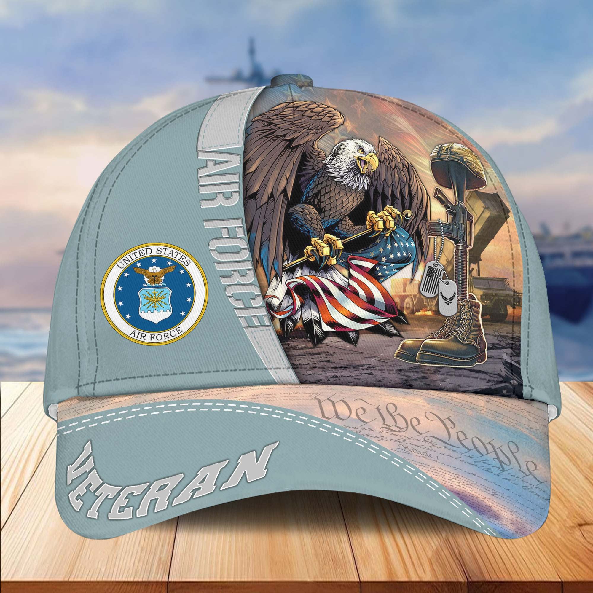 Premium US Veterans Cap APHN231212, Gifts For US Veterans, Gifts On Father's Day, Armed Force Day, Independence Day, Veterans Day.