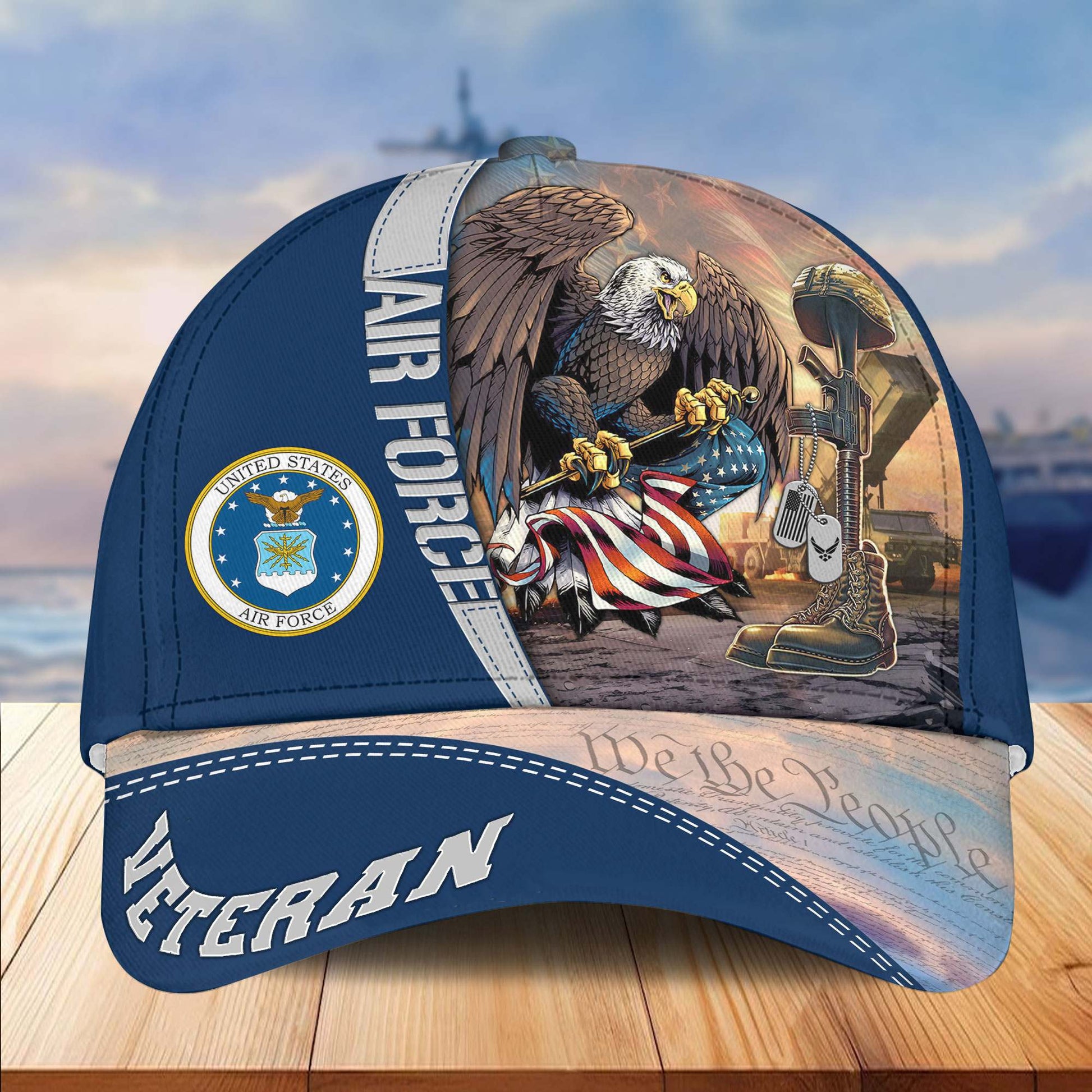 Premium US Veterans Cap APHN231212, Gifts For US Veterans, Gifts On Father's Day, Armed Force Day, Independence Day, Veterans Day.