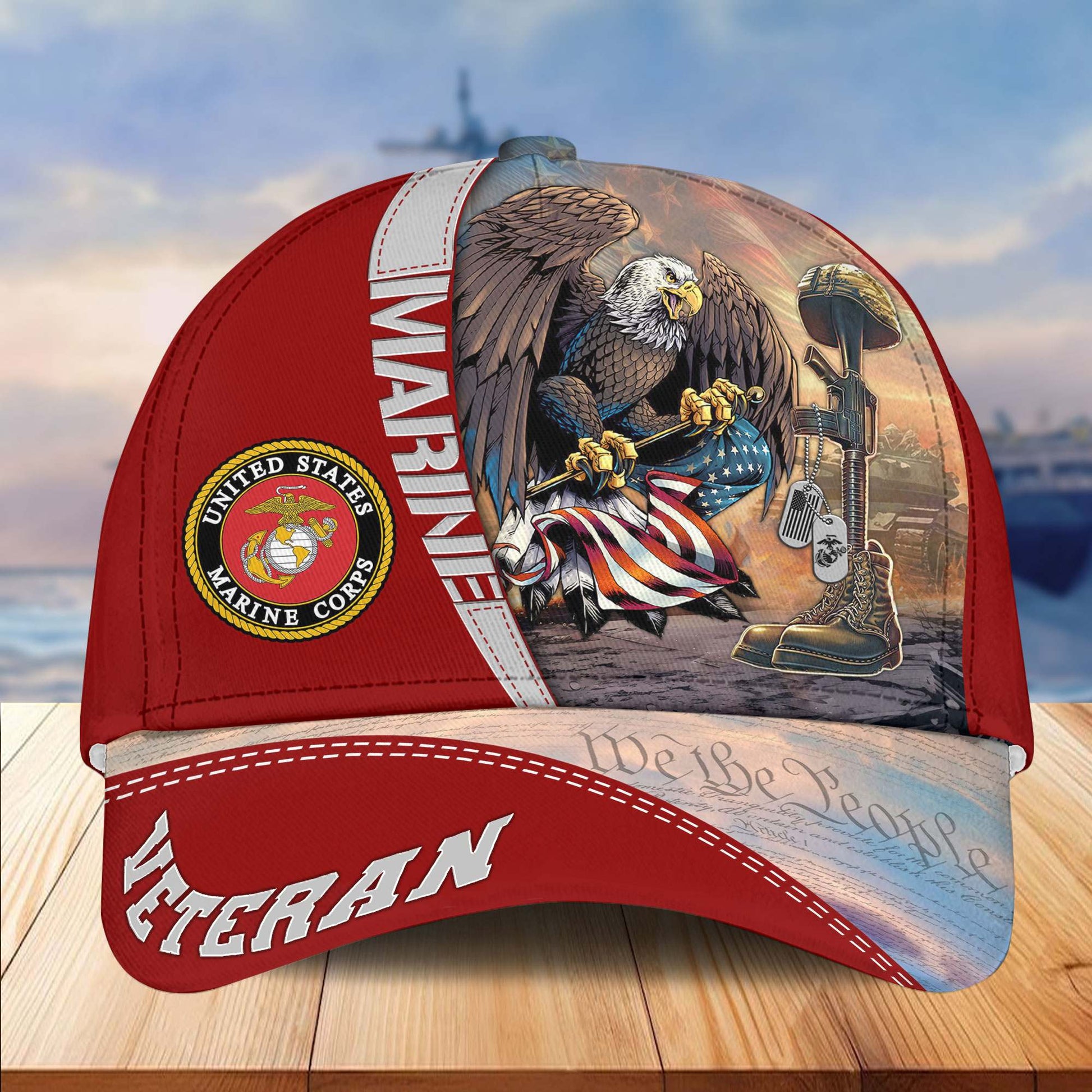 Premium US Veterans Cap APHN231212, Gifts For US Veterans, Gifts On Father's Day, Armed Force Day, Independence Day, Veterans Day.