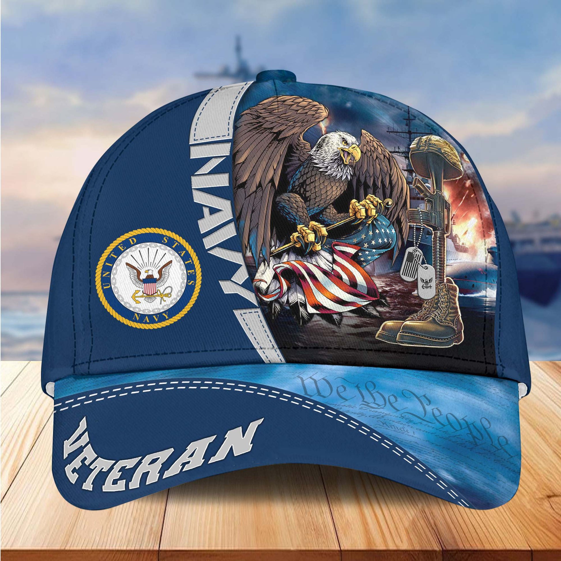 Premium US Veterans Cap APHN231212, Gifts For US Veterans, Gifts On Father's Day, Armed Force Day, Independence Day, Veterans Day.