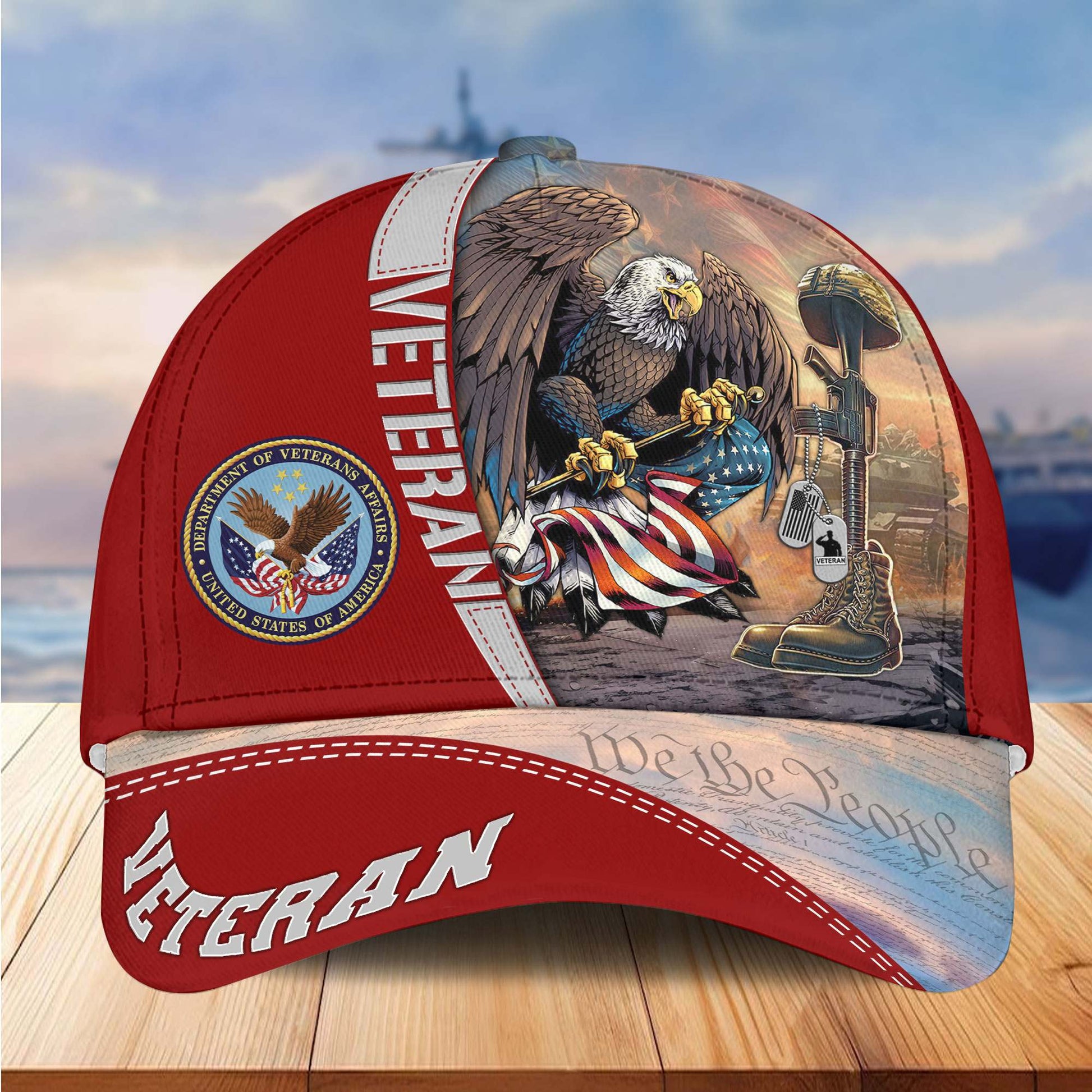 Premium US Veterans Cap APHN231212, Gifts For US Veterans, Gifts On Father's Day, Armed Force Day, Independence Day, Veterans Day.