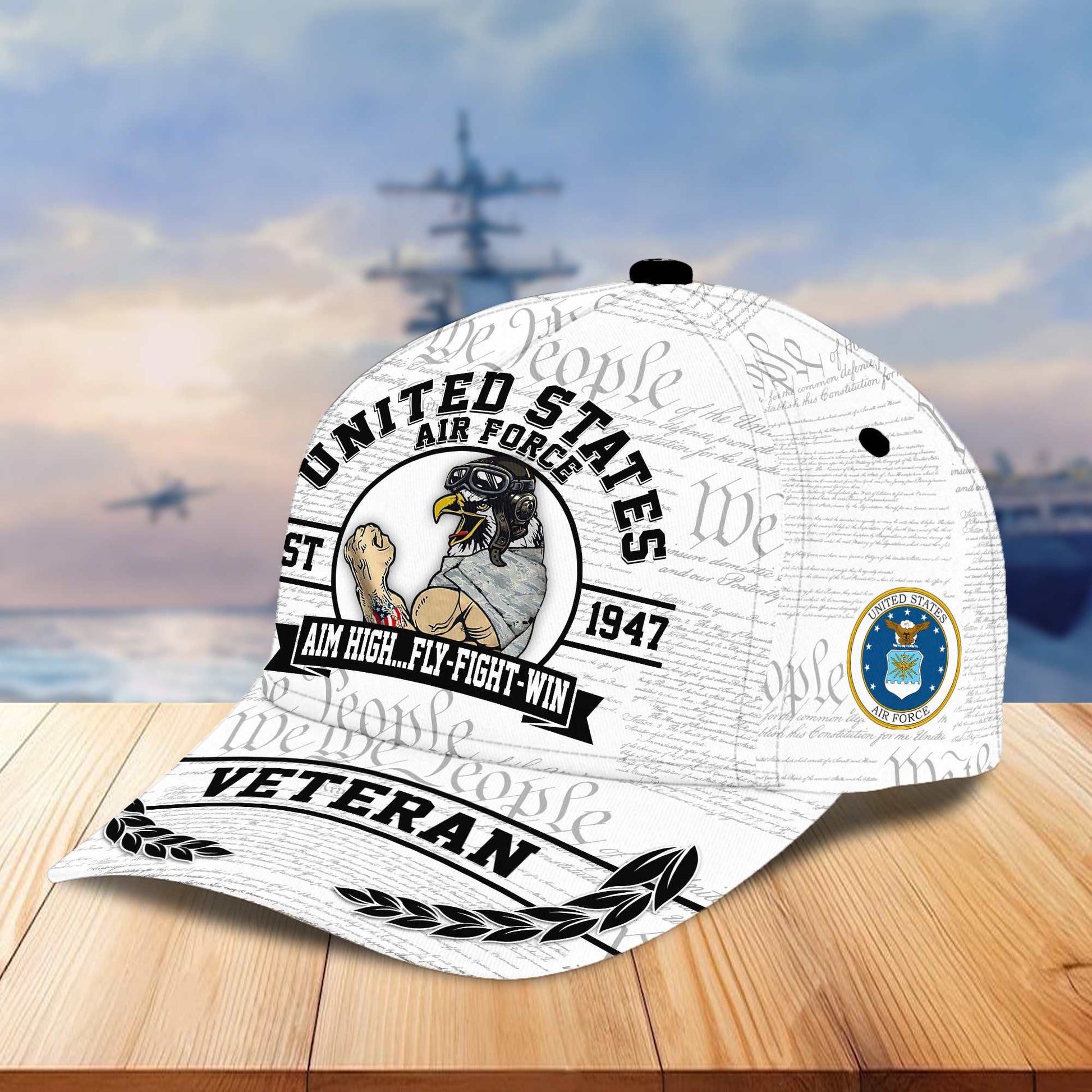 Premium US Veterans Cap BPVC120101, Gifts For US Veterans Gifts On Father's Day, Armed Force Day, Independence Day, Veterans Day.
