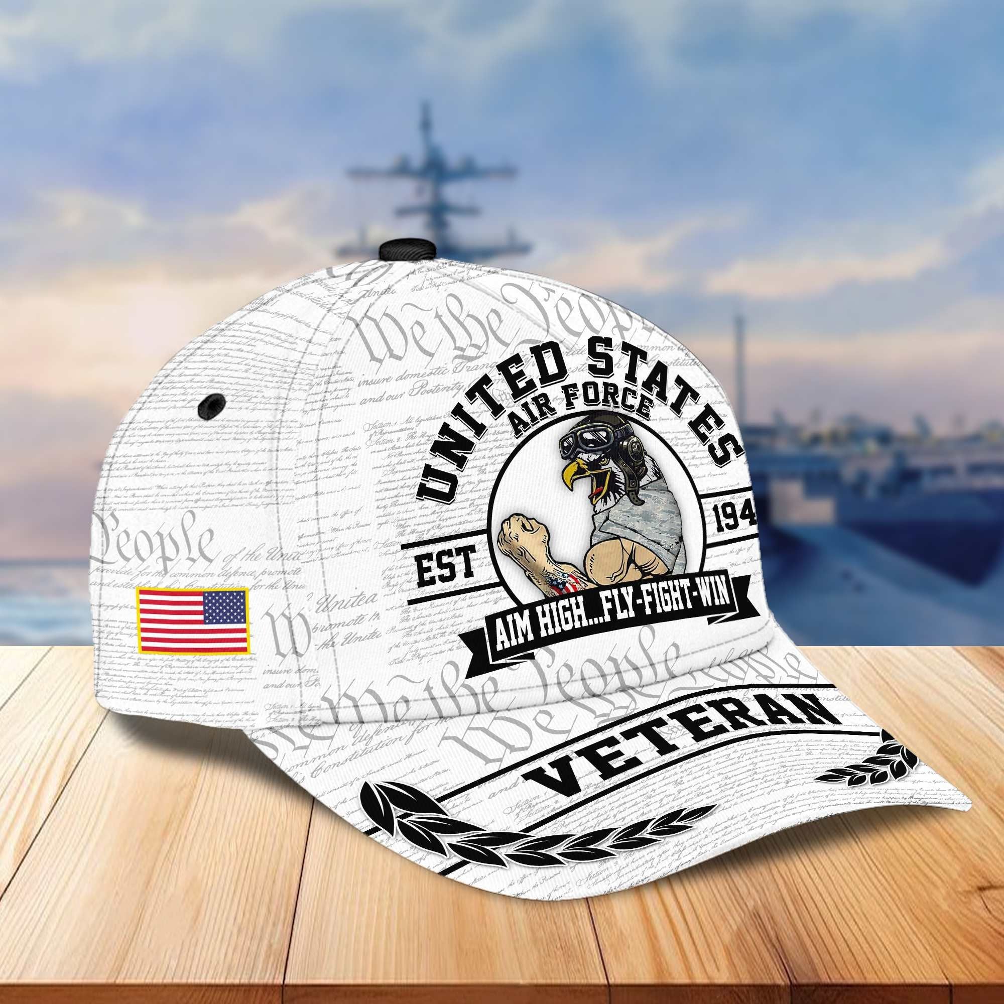 Premium US Veterans Cap BPVC120101, Gifts For US Veterans Gifts On Father's Day, Armed Force Day, Independence Day, Veterans Day.