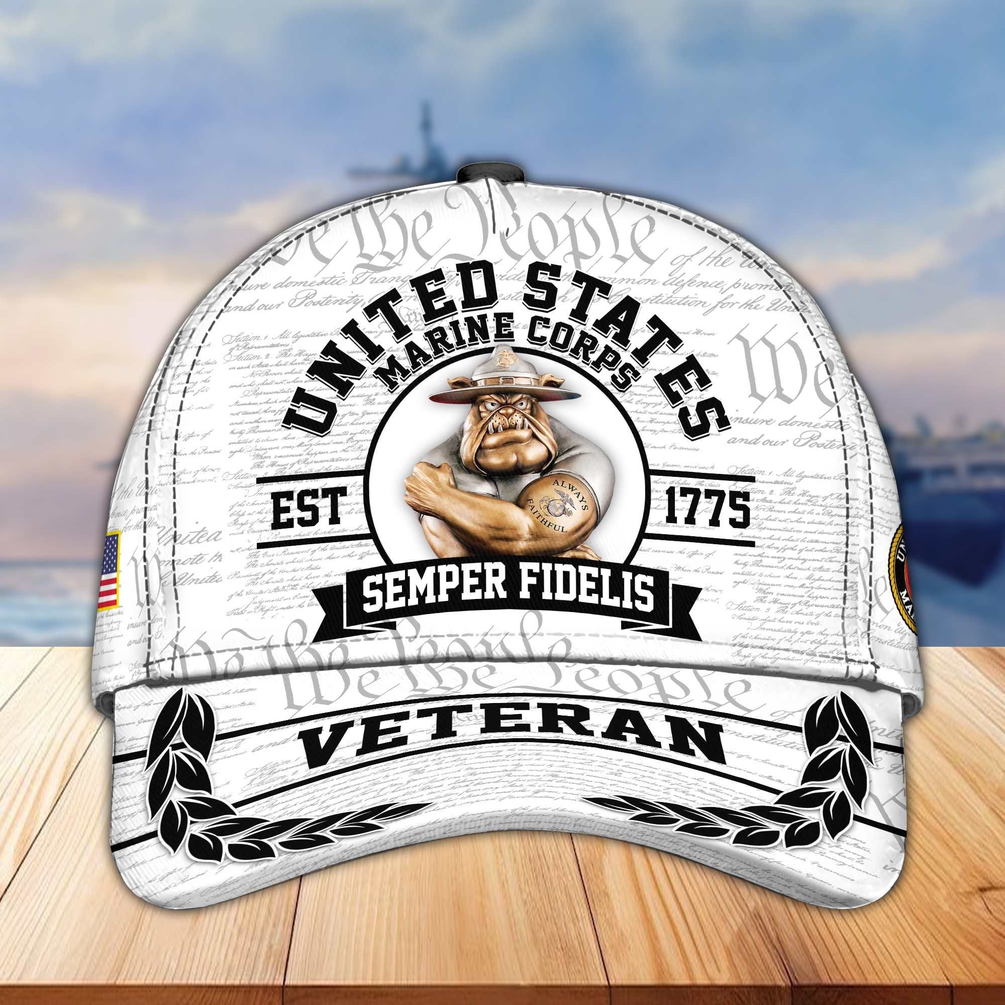 Premium US Veterans Cap BPVC120101, Gifts For US Veterans Gifts On Father's Day, Armed Force Day, Independence Day, Veterans Day.