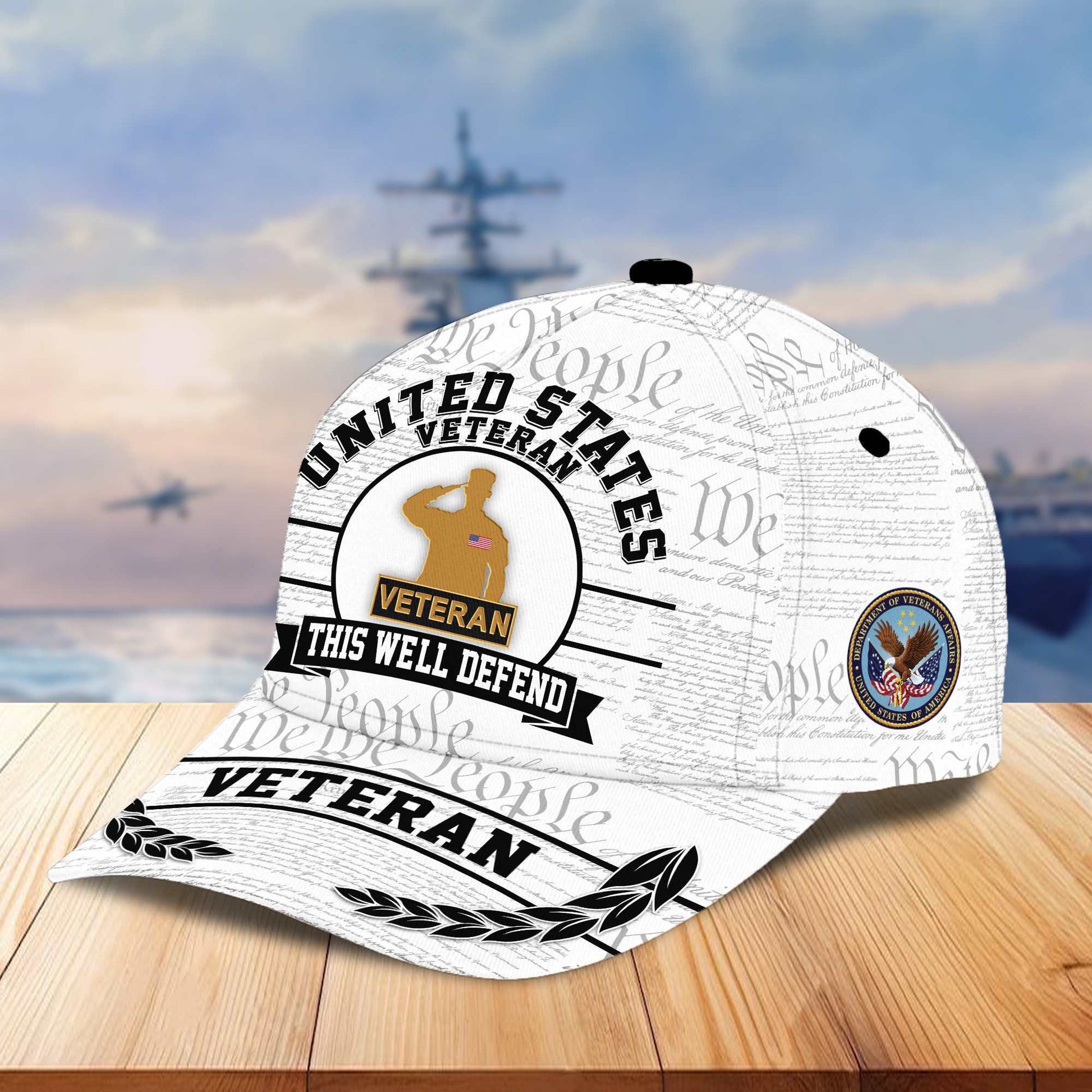 Premium US Veterans Cap BPVC120101, Gifts For US Veterans Gifts On Father's Day, Armed Force Day, Independence Day, Veterans Day.