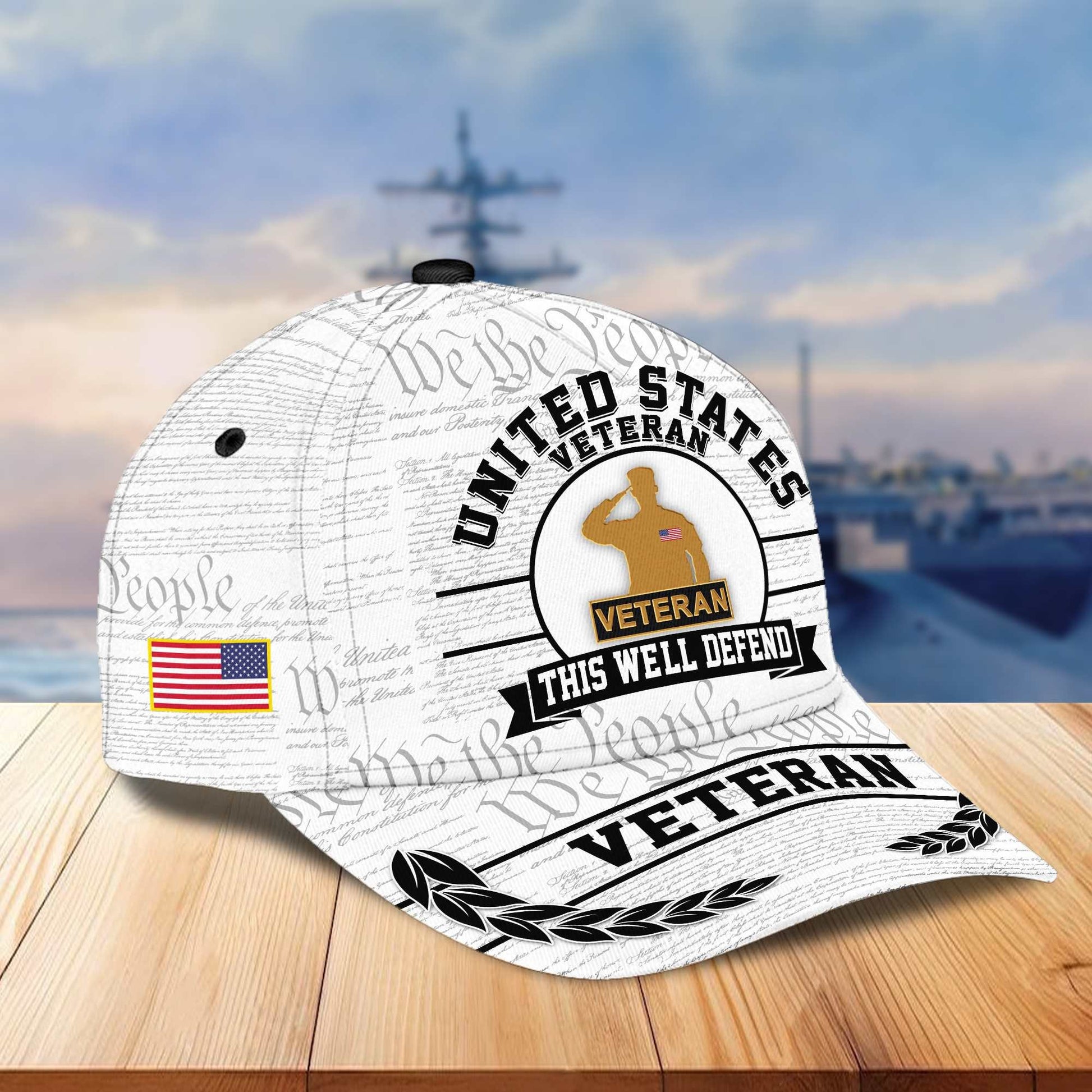 Premium US Veterans Cap BPVC120101, Gifts For US Veterans Gifts On Father's Day, Armed Force Day, Independence Day, Veterans Day.