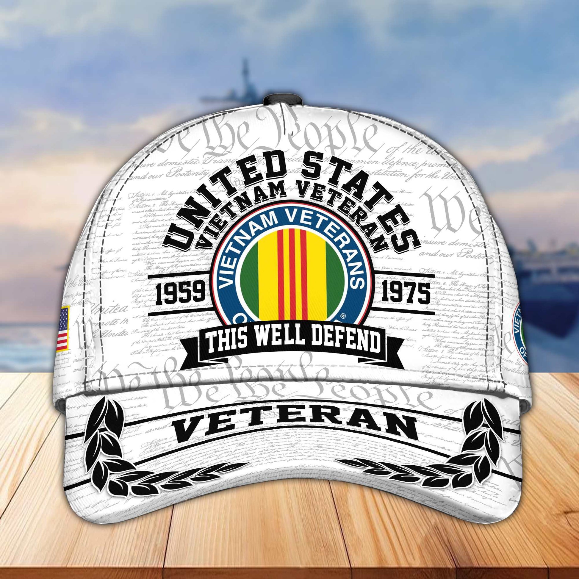 Premium US Veterans Cap BPVC120101, Gifts For US Veterans Gifts On Father's Day, Armed Force Day, Independence Day, Veterans Day.