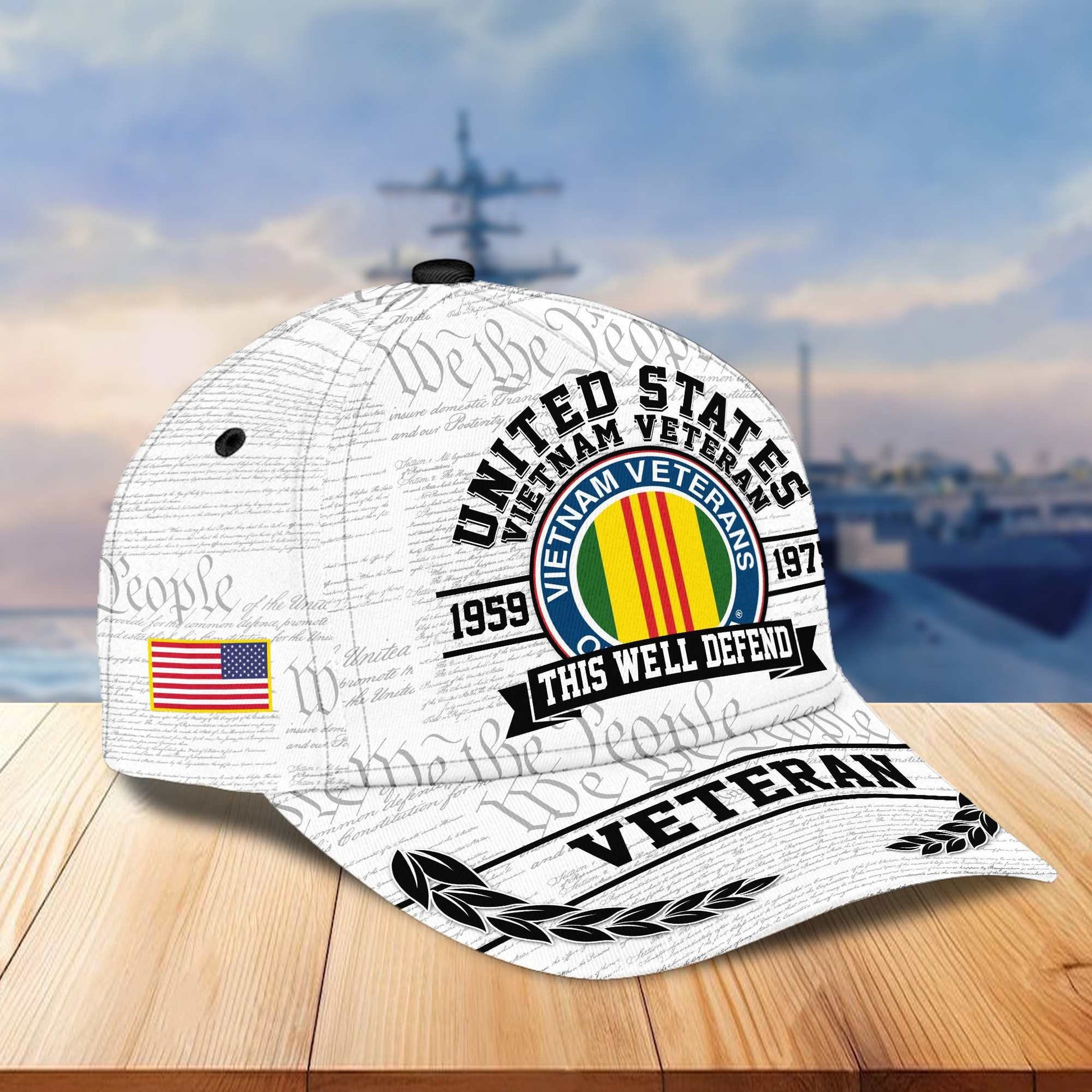 Premium US Veterans Cap BPVC120101, Gifts For US Veterans Gifts On Father's Day, Armed Force Day, Independence Day, Veterans Day.