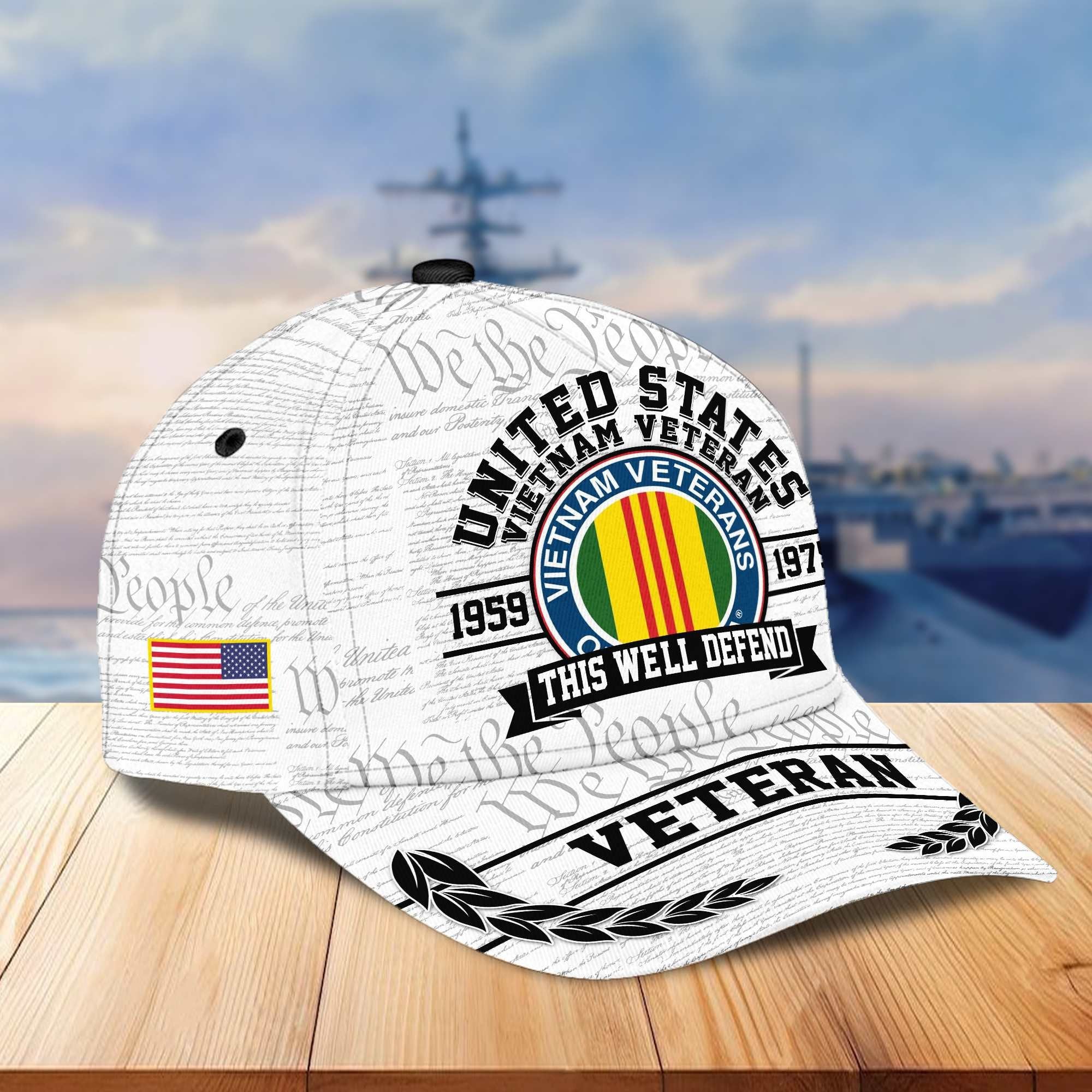 Premium US Veterans Cap BPVC120101, Gifts For US Veterans Gifts On Father's Day, Armed Force Day, Independence Day, Veterans Day.
