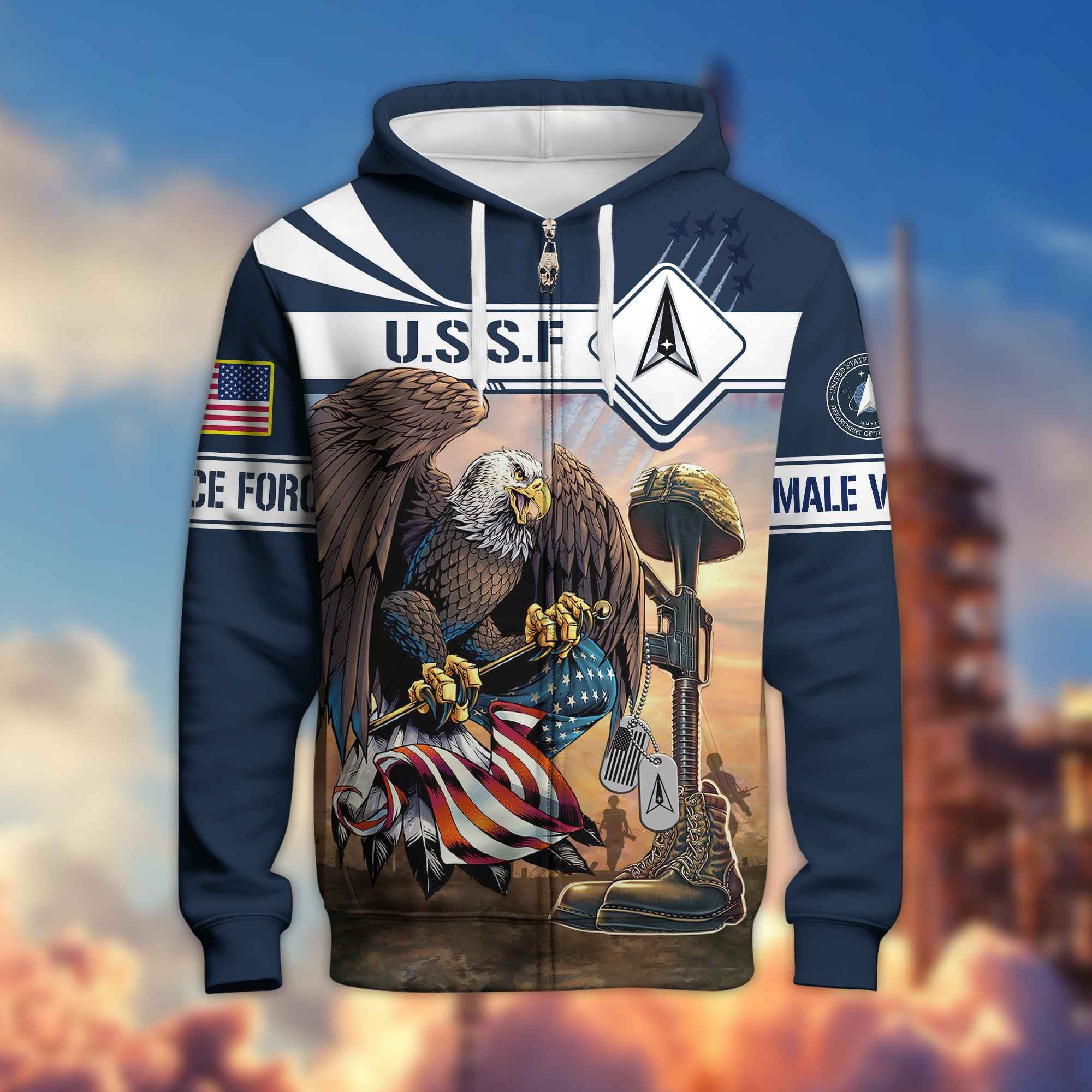 Premium US Female Veterans Zip Hoodie BPVC150110, Gifts For Female Veterans