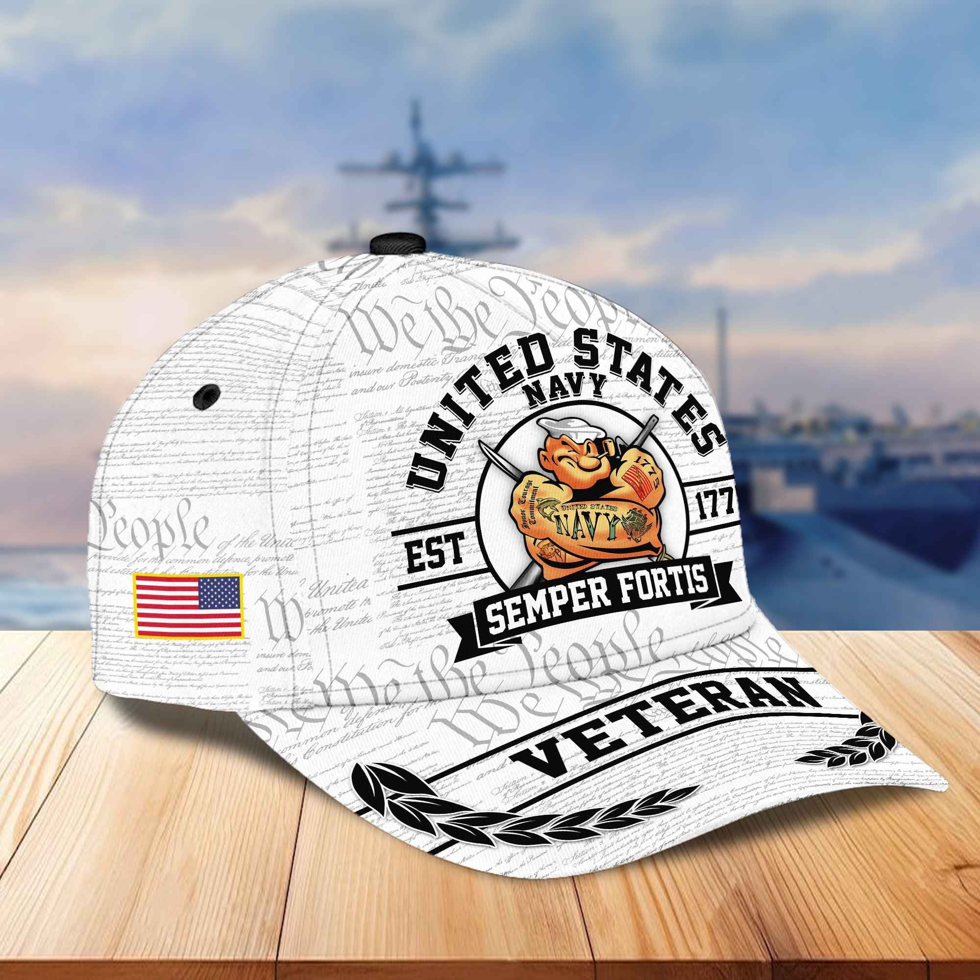 Premium US Veterans Cap BPVC120101, Gifts For US Veterans Gifts On Father's Day, Armed Force Day, Independence Day, Veterans Day.