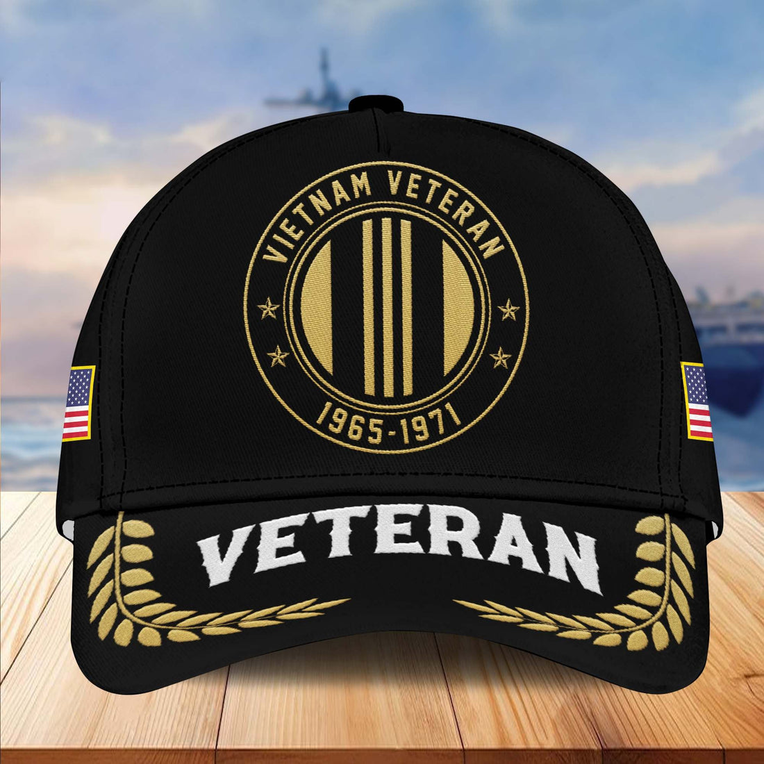 Premium Custom Name, Rank, Vietnam Veteran Embroidered Cap VPVC301406, Hat for Vietnam Veteran, Gifts for Father's Day, Veterans Day
