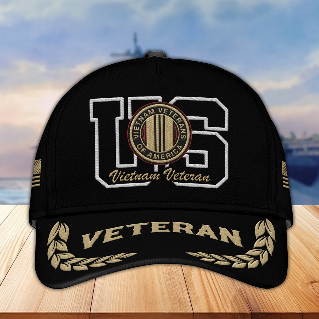 Premium Vietnam Veteran Embroidered Cap VPVC301506, Hat for Vietnam Veteran, Gifts for Father's Day, Veterans Day