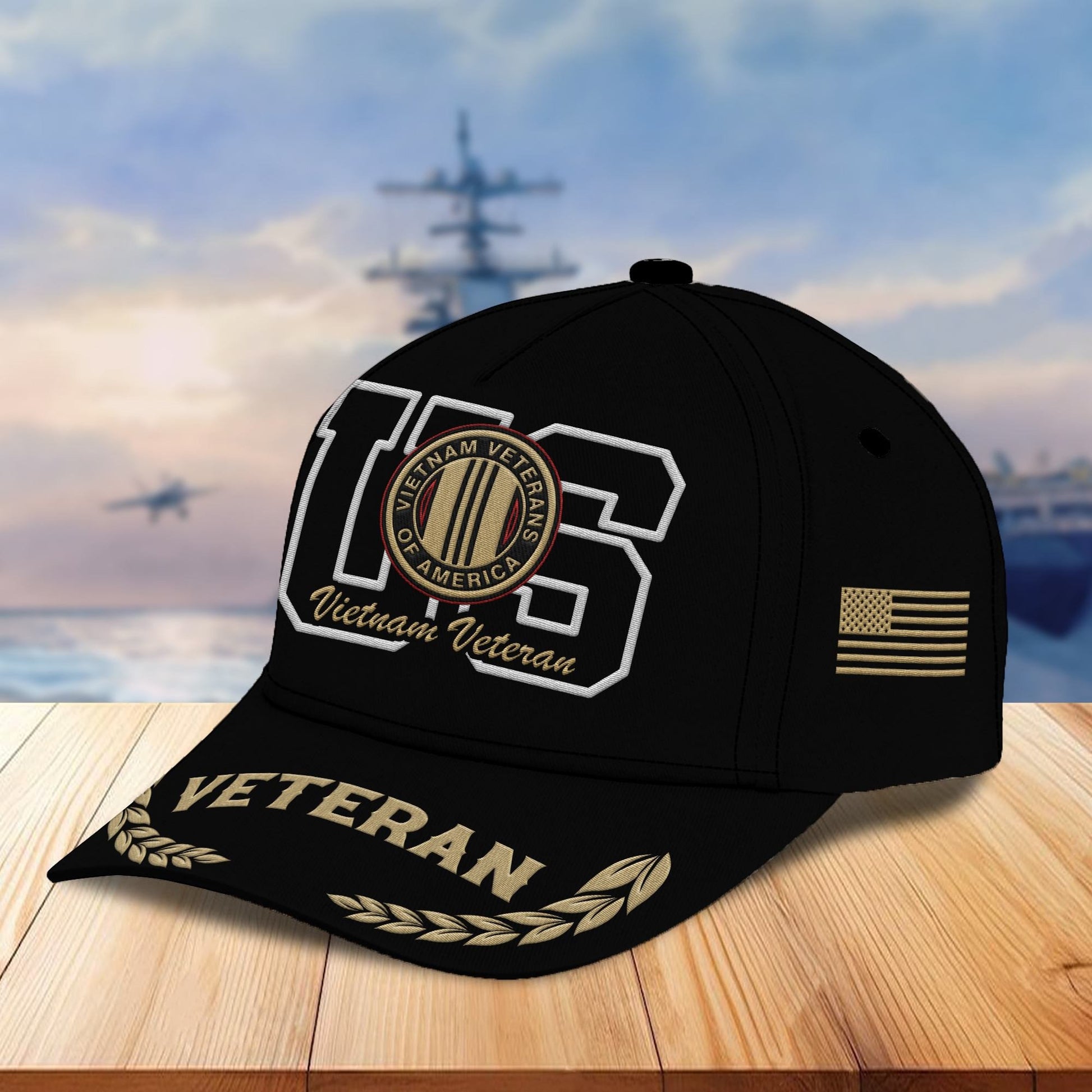 Premium Vietnam Veteran Embroidered Cap VPVC301506, Hat for Vietnam Veteran, Gifts for Father's Day, Veterans Day