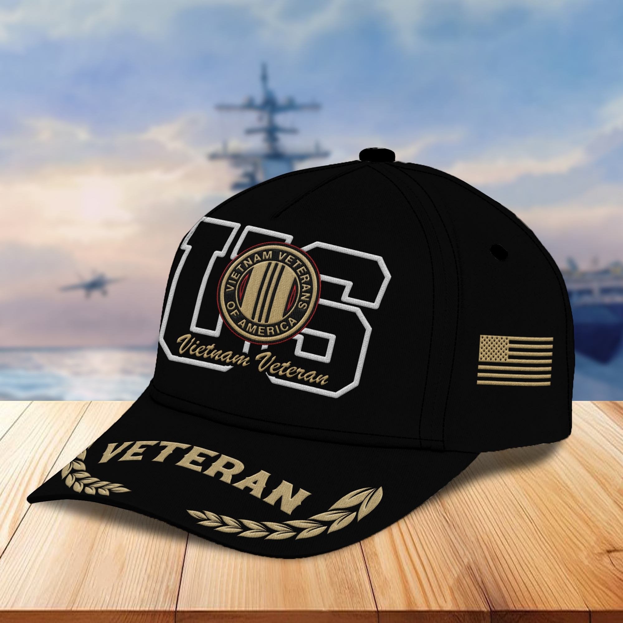 Premium Vietnam Veteran Embroidered Cap VPVC301506, Hat for Vietnam Veteran, Gifts for Father's Day, Veterans Day