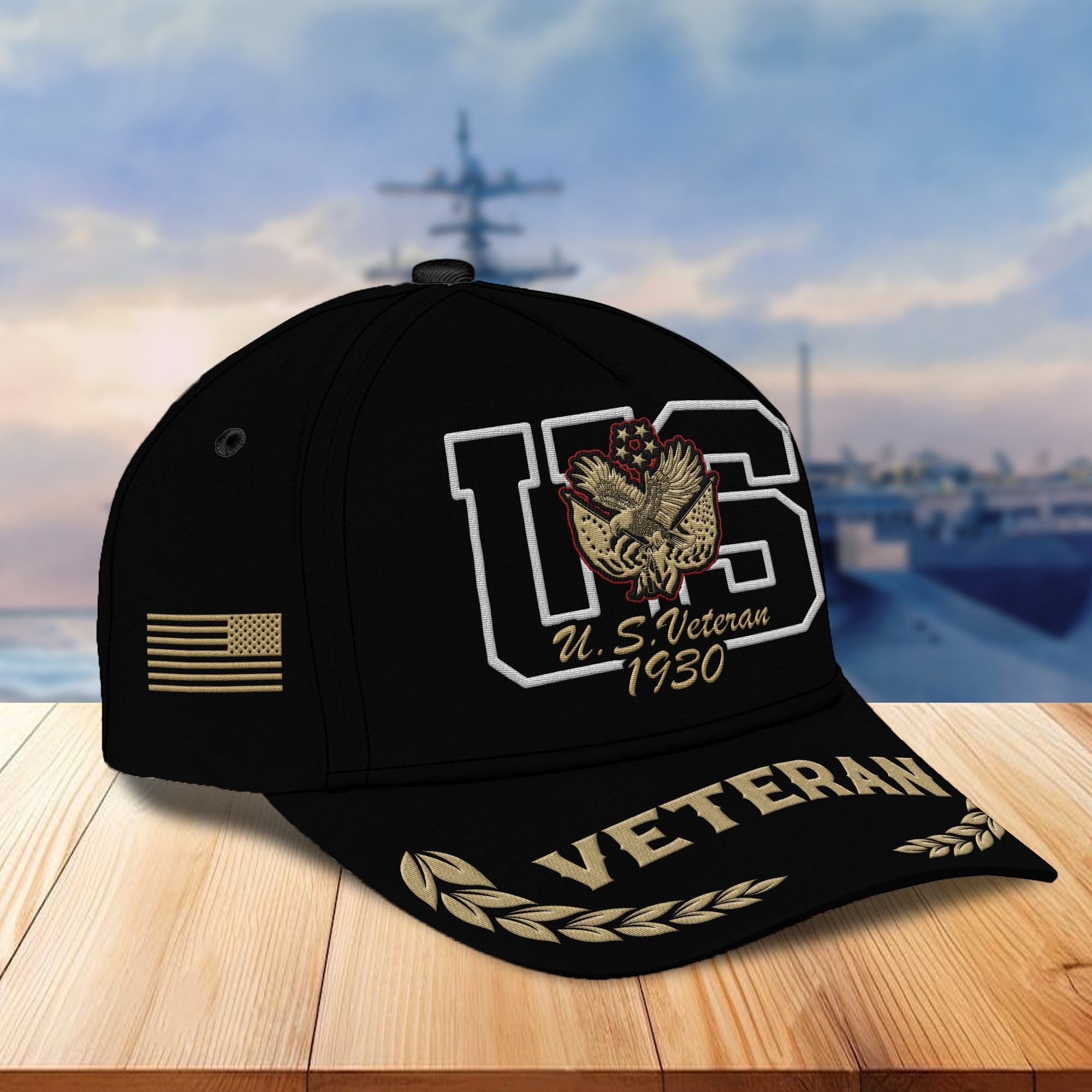 Premium US Veteran Embroidered Cap VPVC301507, Hat for US Veteran, Gifts for Father's Day, Veterans Day
