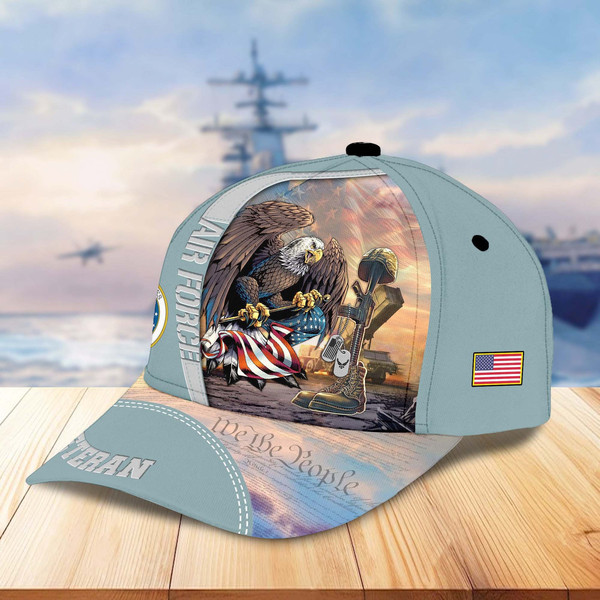 Premium US Veterans Cap APHN231212, Gifts For US Veterans, Gifts On Father's Day, Armed Force Day, Independence Day, Veterans Day.