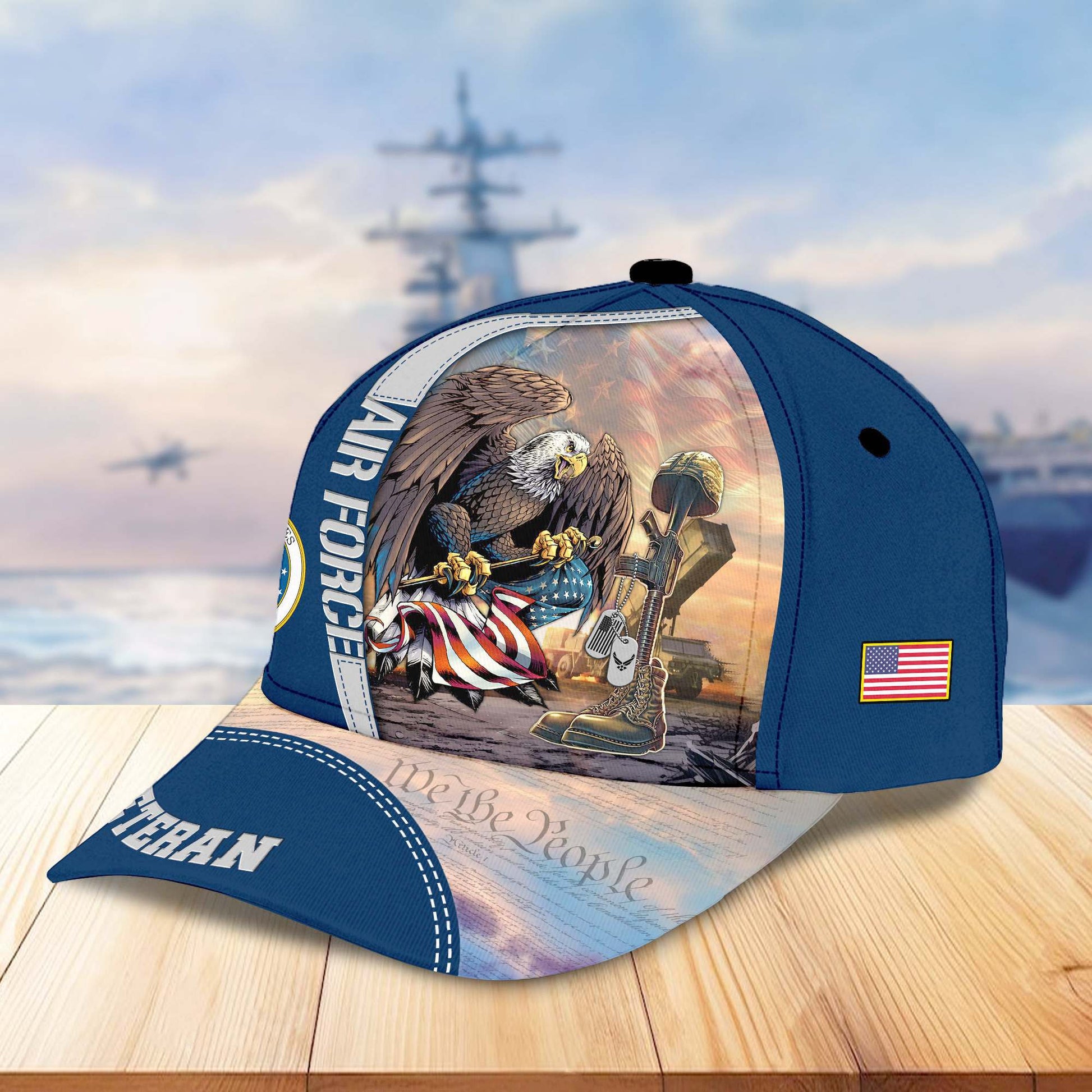 Premium US Veterans Cap APHN231212, Gifts For US Veterans, Gifts On Father's Day, Armed Force Day, Independence Day, Veterans Day.