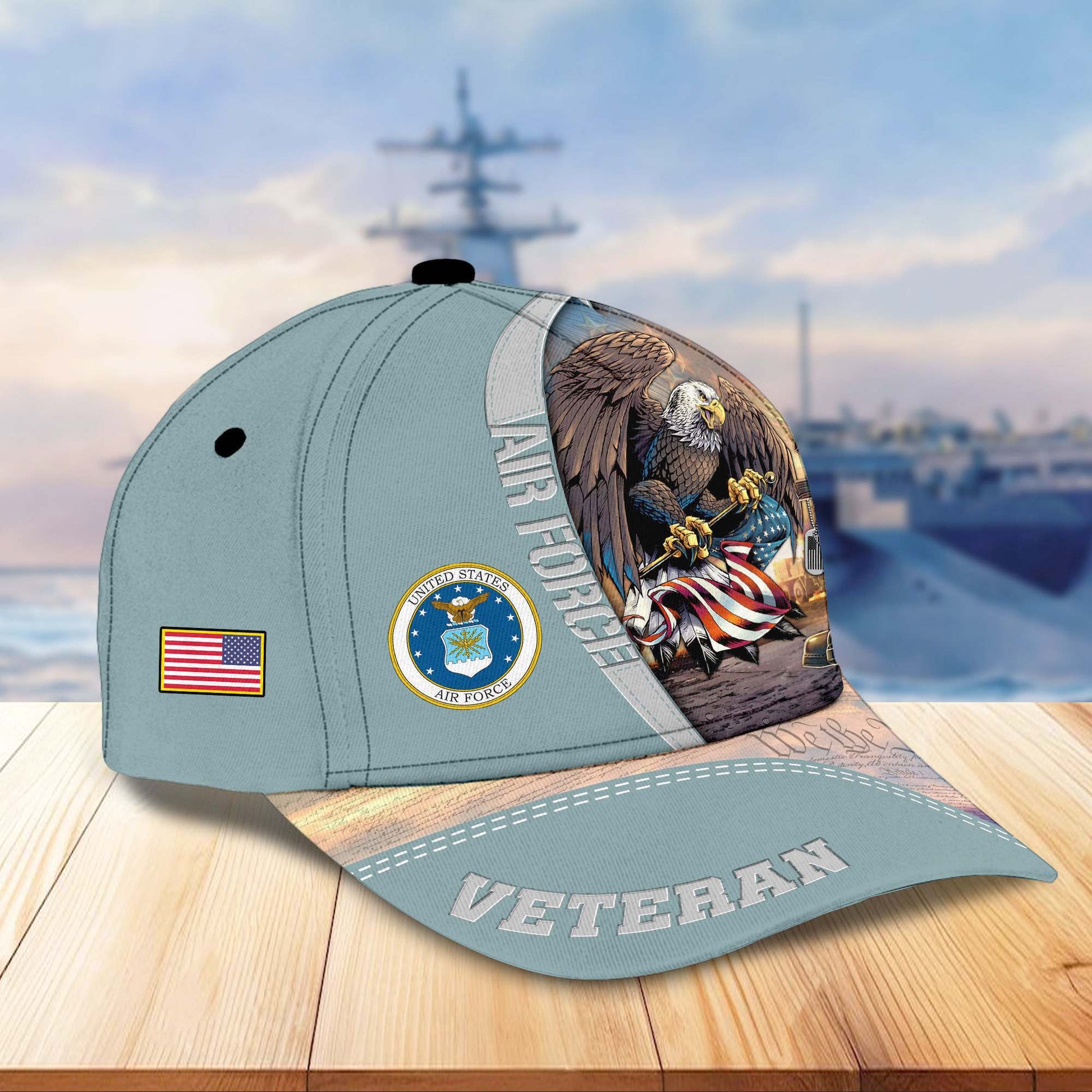 Premium US Veterans Cap APHN231212, Gifts For US Veterans, Gifts On Father's Day, Armed Force Day, Independence Day, Veterans Day.