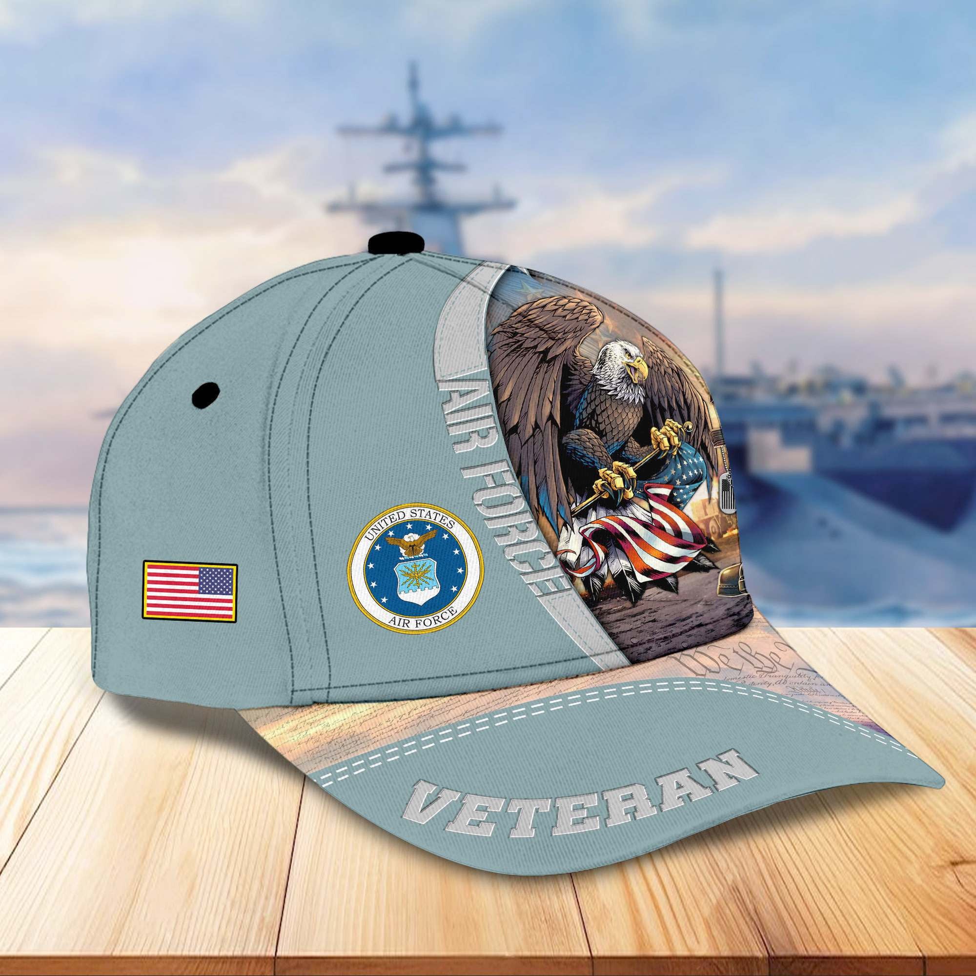 Premium US Veterans Cap APHN231212, Gifts For US Veterans, Gifts On Father's Day, Armed Force Day, Independence Day, Veterans Day.