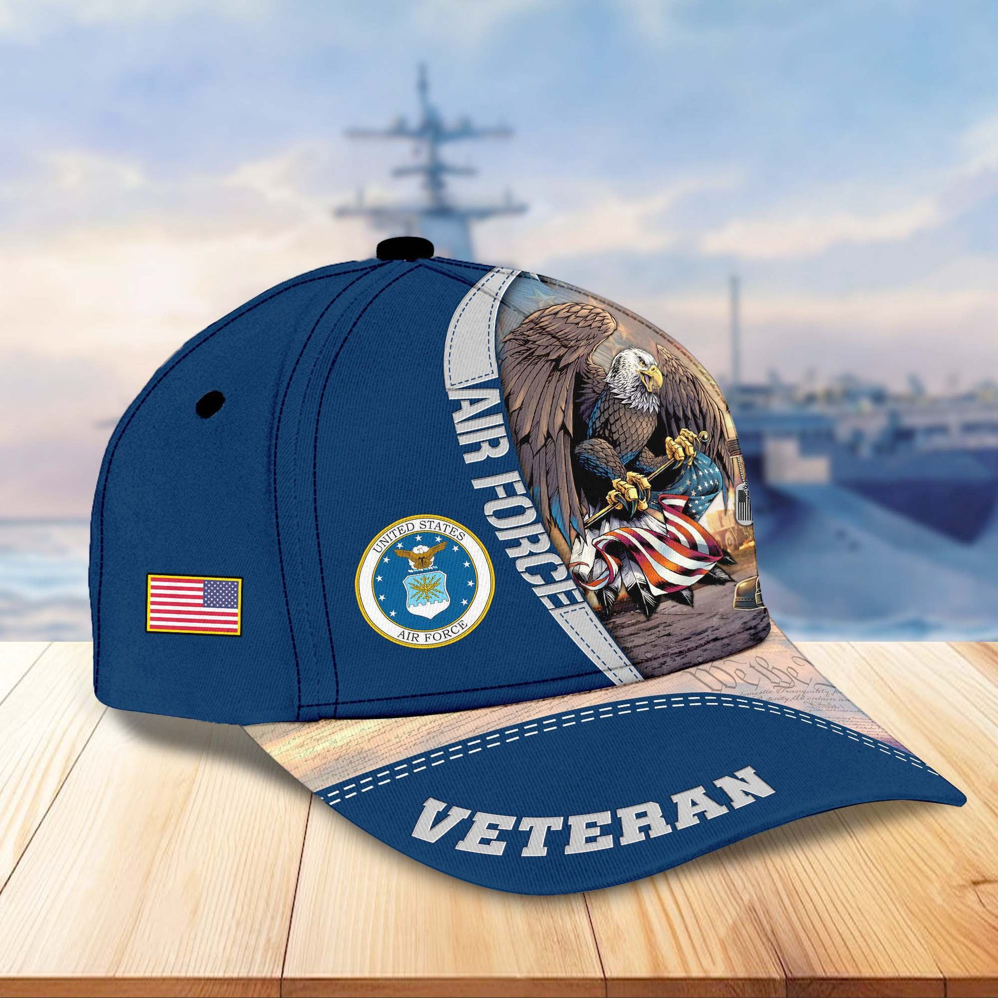 Premium US Veterans Cap APHN231212, Gifts For US Veterans, Gifts On Father's Day, Armed Force Day, Independence Day, Veterans Day.